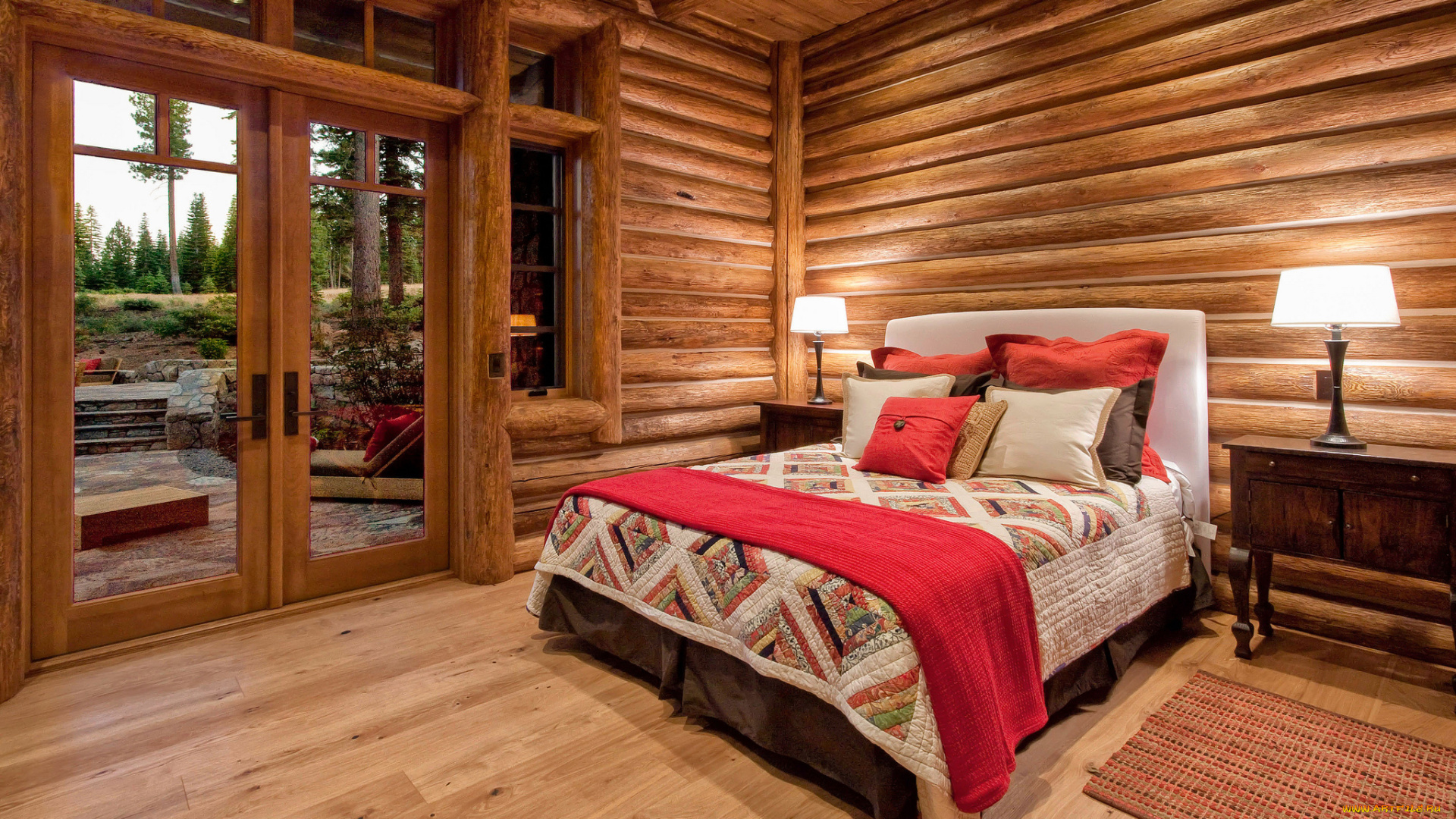 интерьер, спальня, кровать