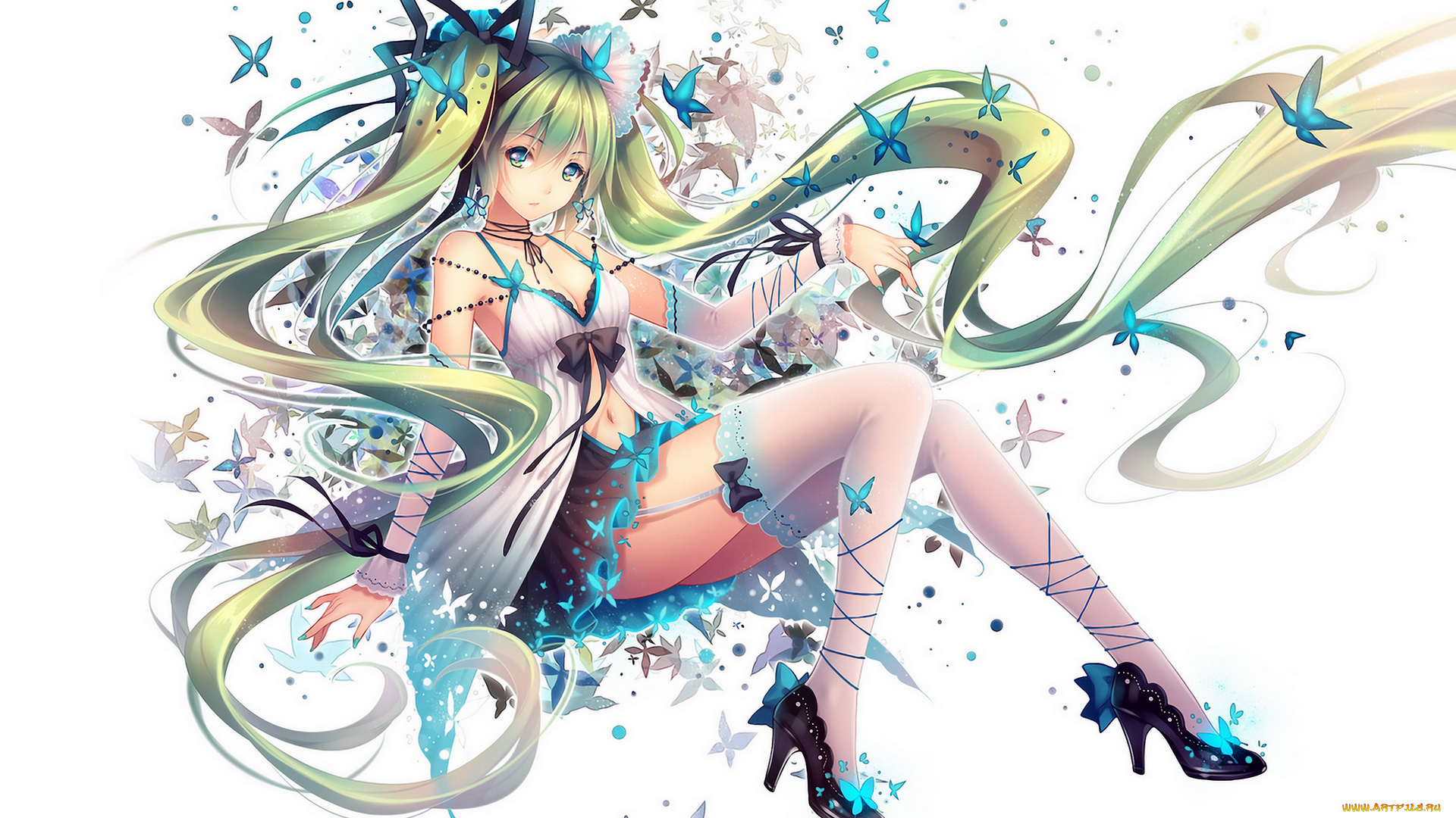 vocaloid, аниме, art, девушка, hatsune, miku, tidsean, tid