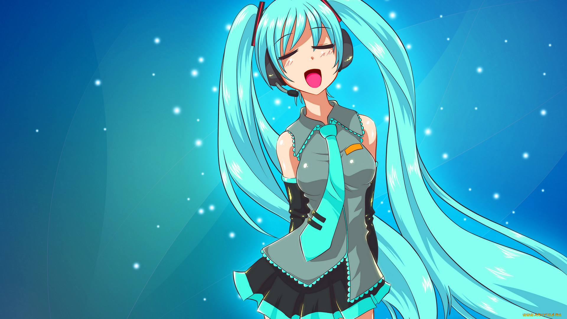 vocaloid, аниме, hatsune, miku, девушка, el, sato, art