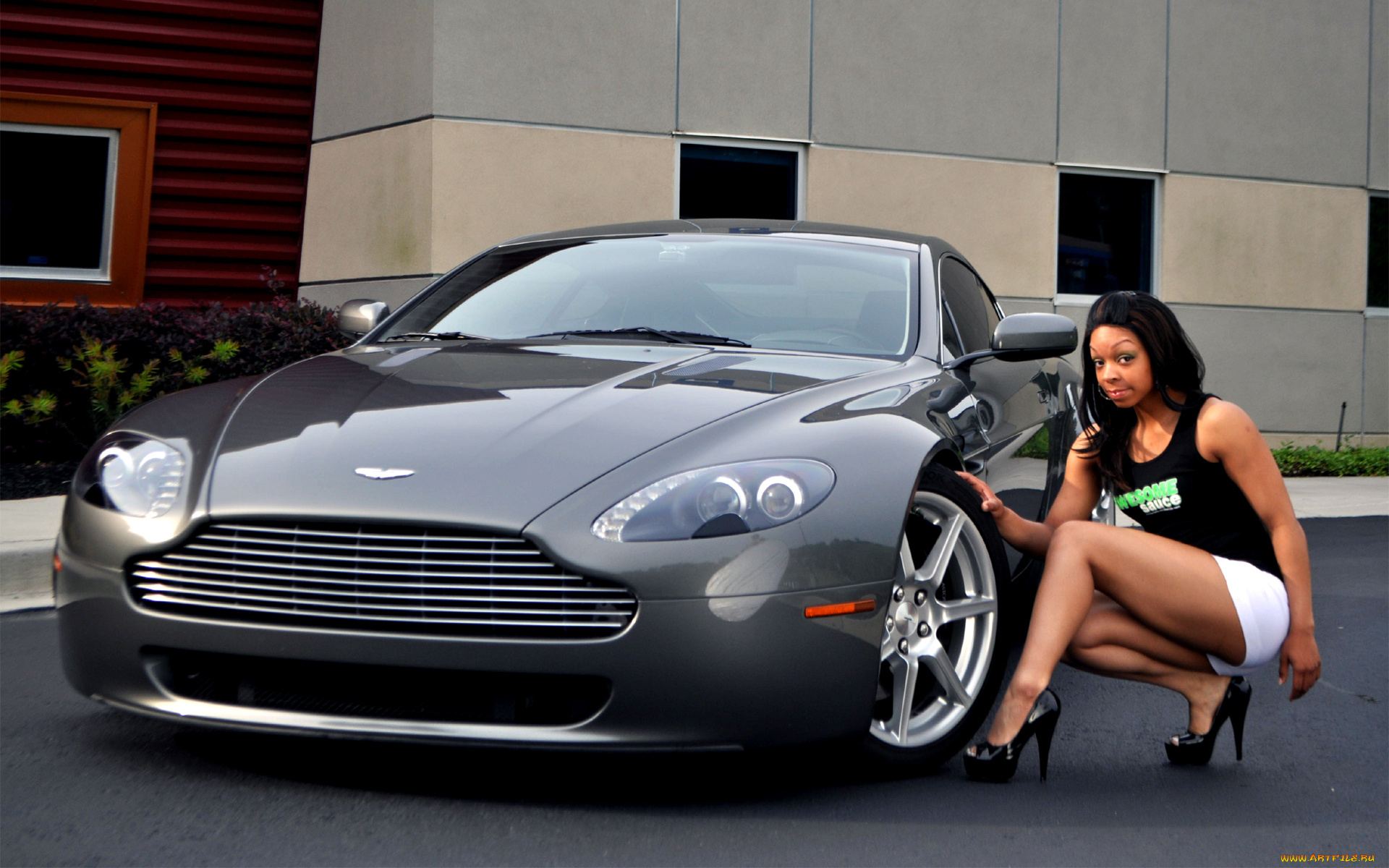 автомобили, авто, с, девушками, aston