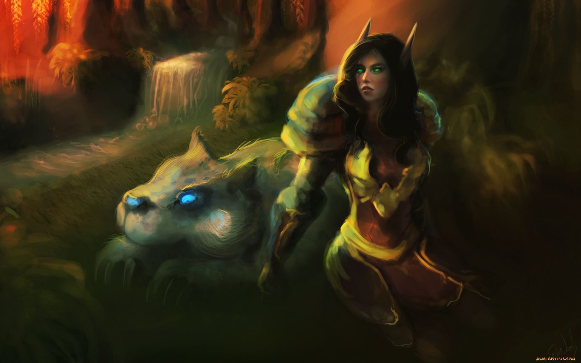 фэнтези, красавицы, и, чудовища, когти