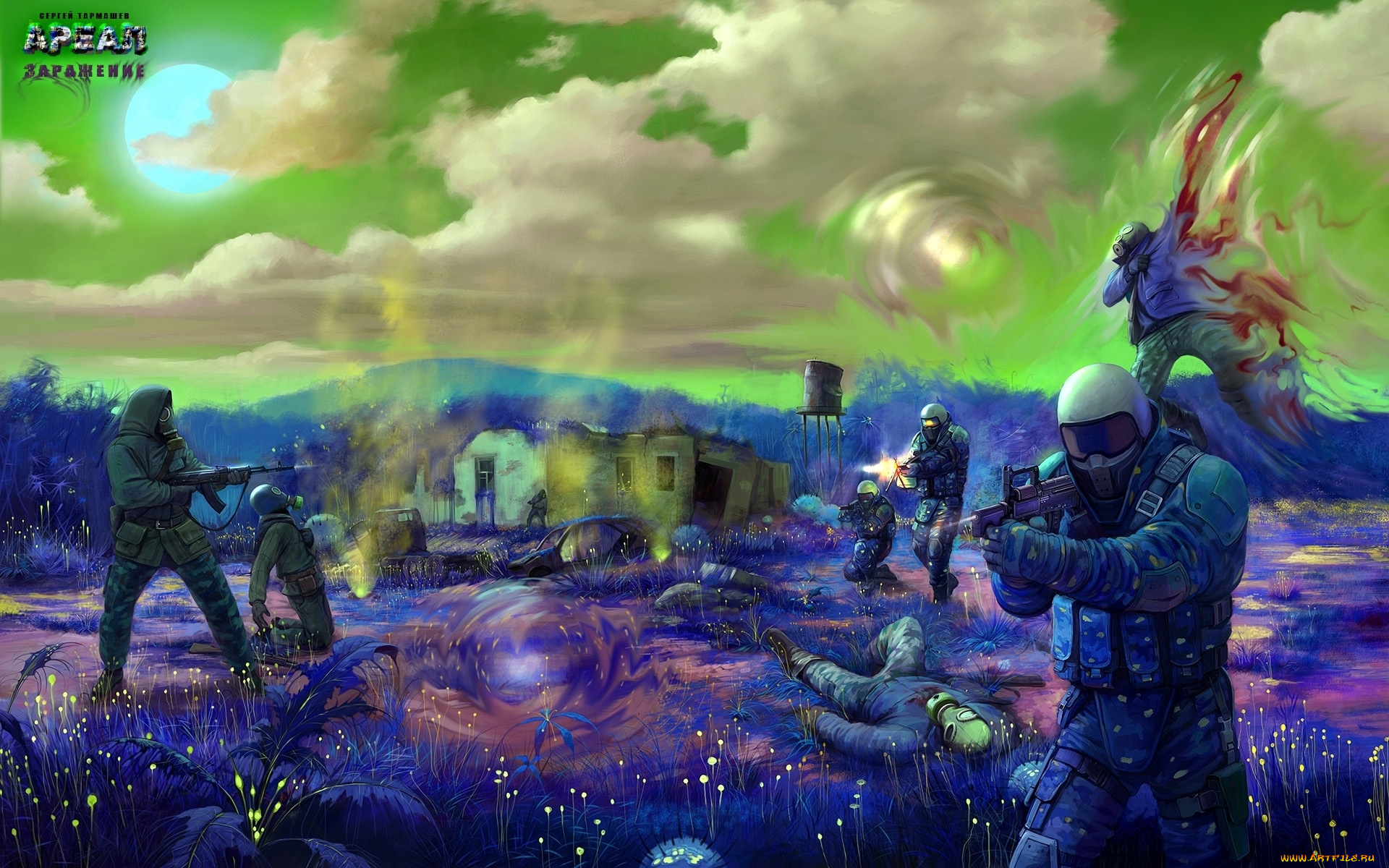 фэнтези, люди, солдаты, будущее, мир, иной, битва