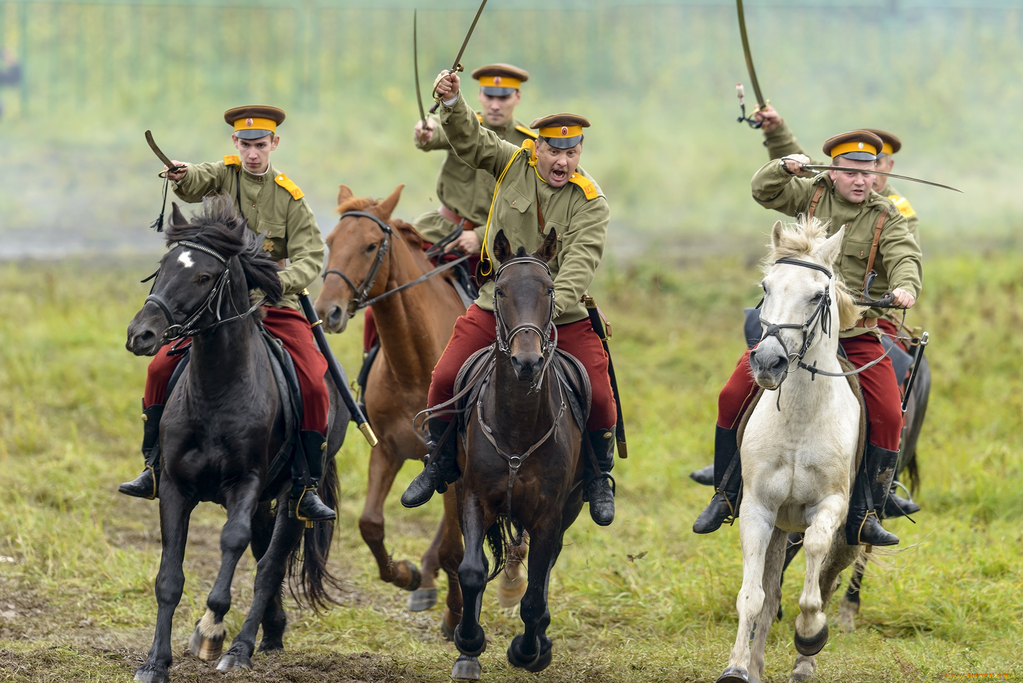 оружие, армия, спецназ, реконструкция, конница, атака