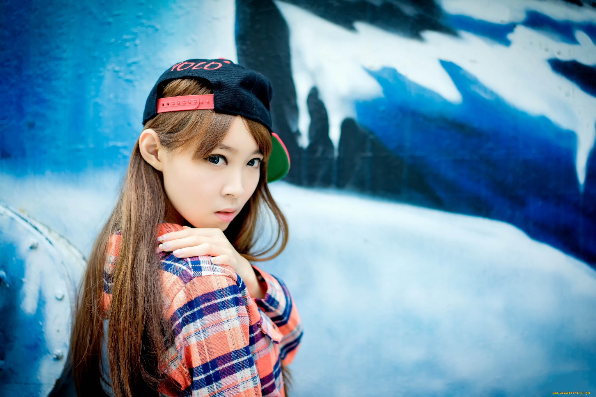 девушки, -unsort, , азиатки, лицо, взгляд