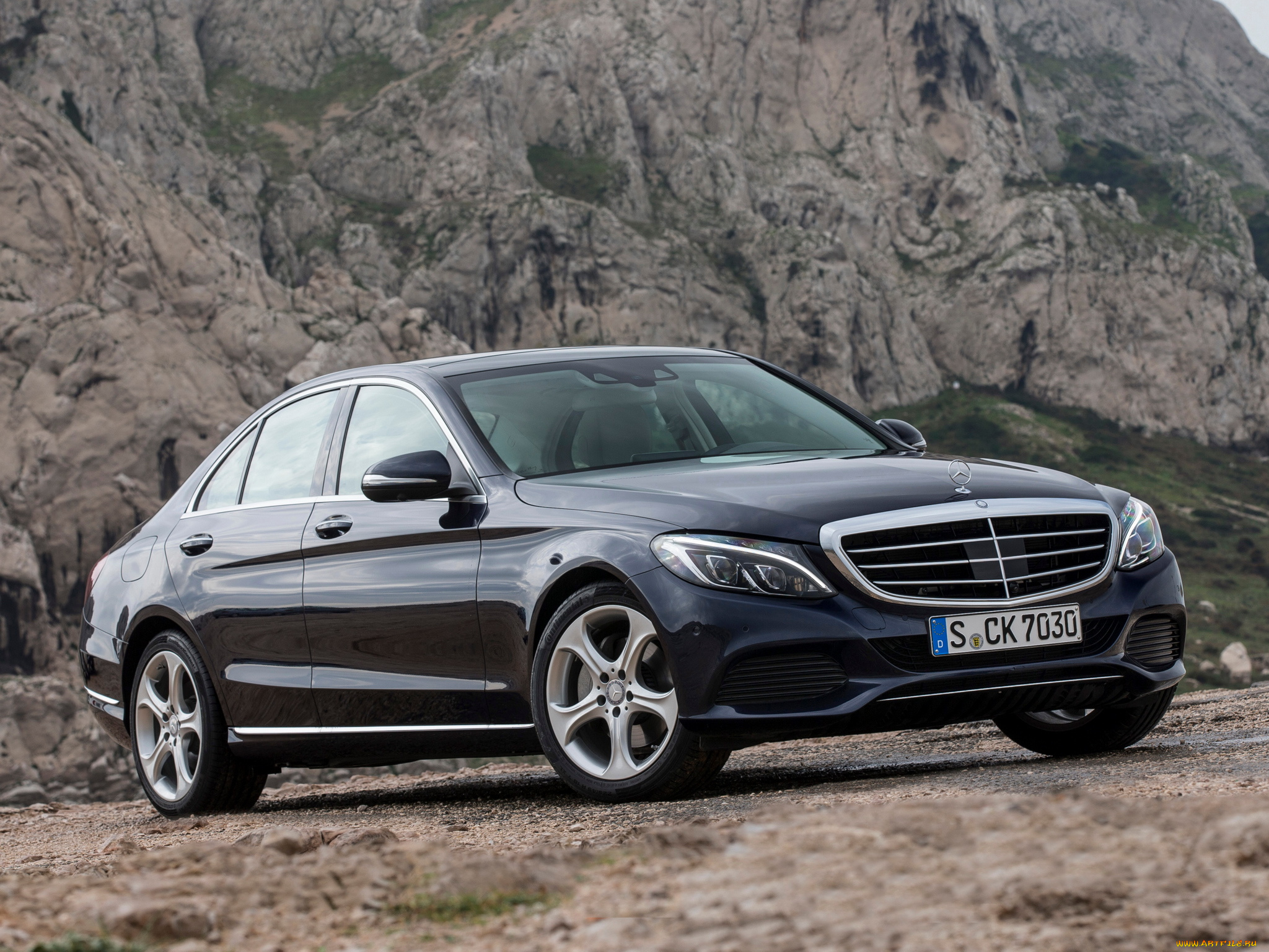 автомобили, mercedes-benz, c, 250, bluetec, exclusive, line, w205, 2014, темный