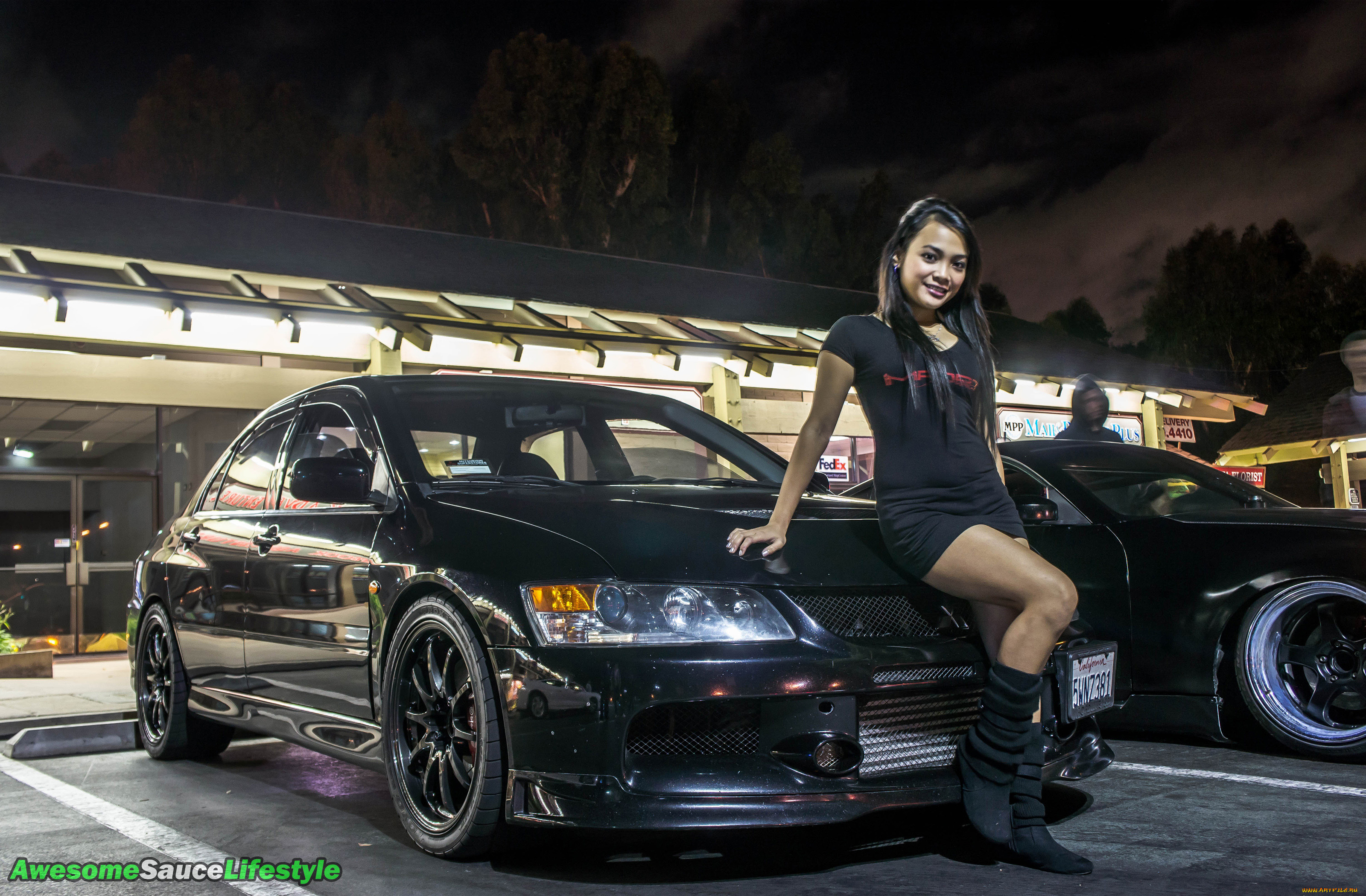 автомобили, авто, с, девушками, lancer, sexy