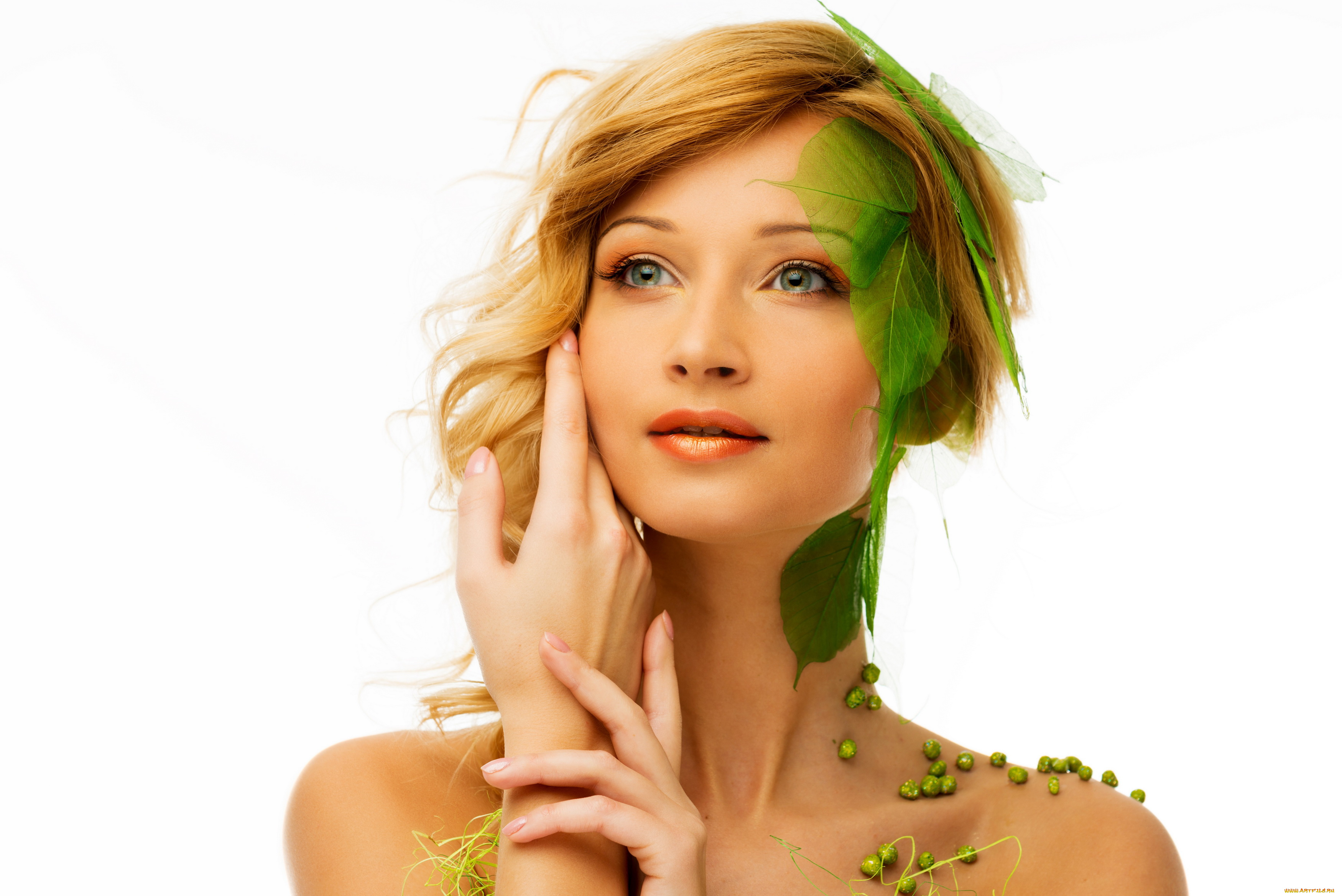 девушки, -unsort, , креатив, стиль, девушка, трава, fashion