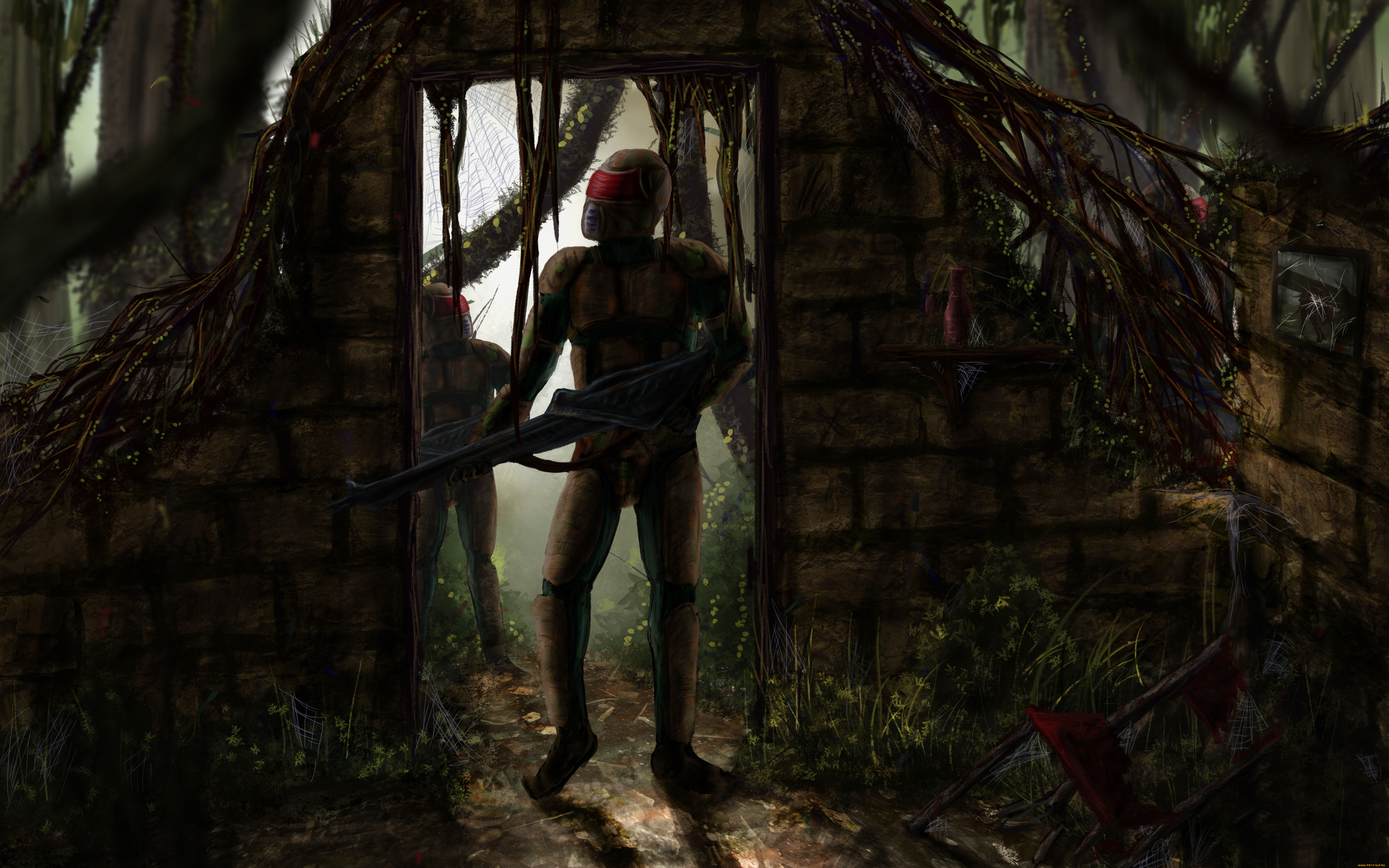 солдаты, фэнтези, люди, оружие