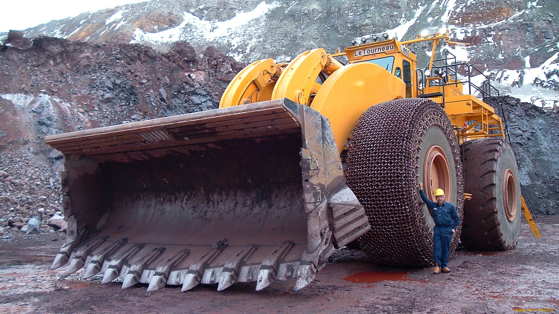 grand, et, petit, техника, строительная, техника, ковш, гигант