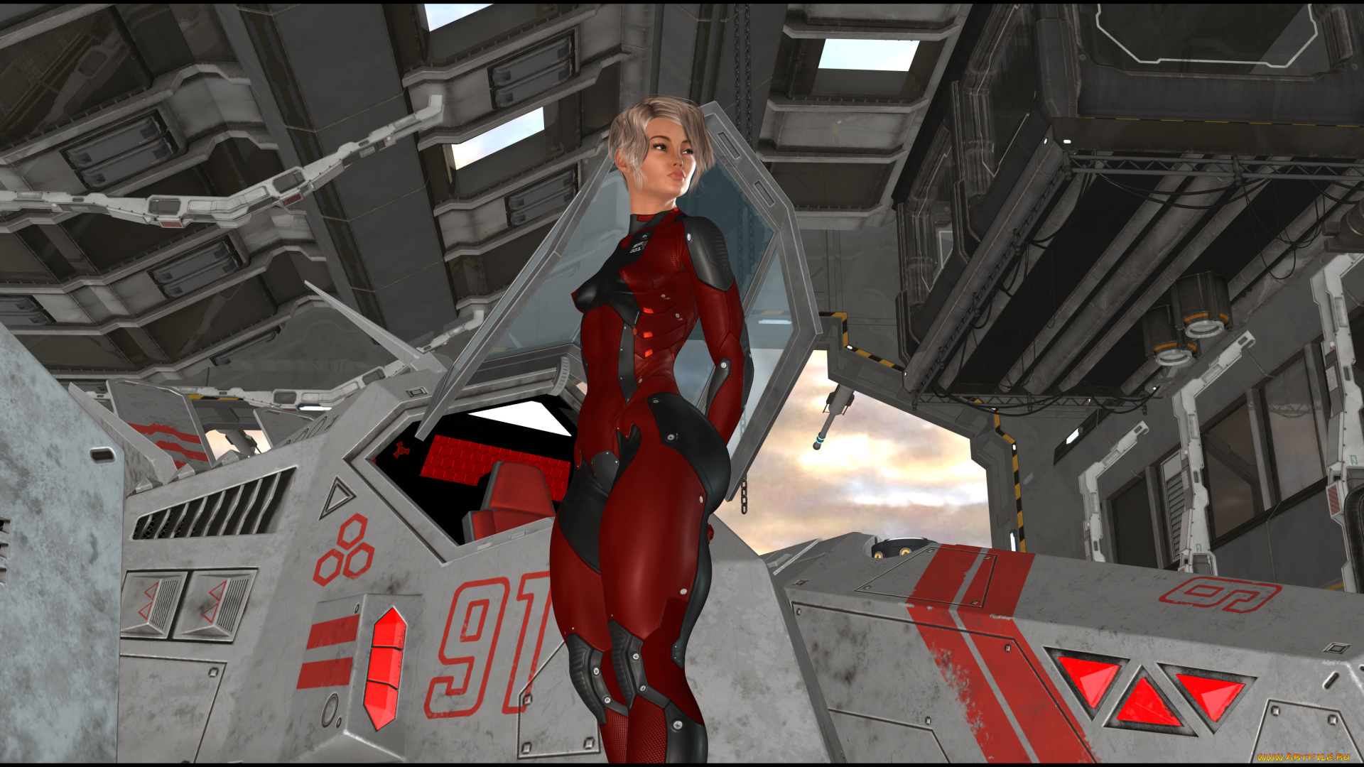 3д, графика, фантазия, , fantasy, взгляд, девушка, фон