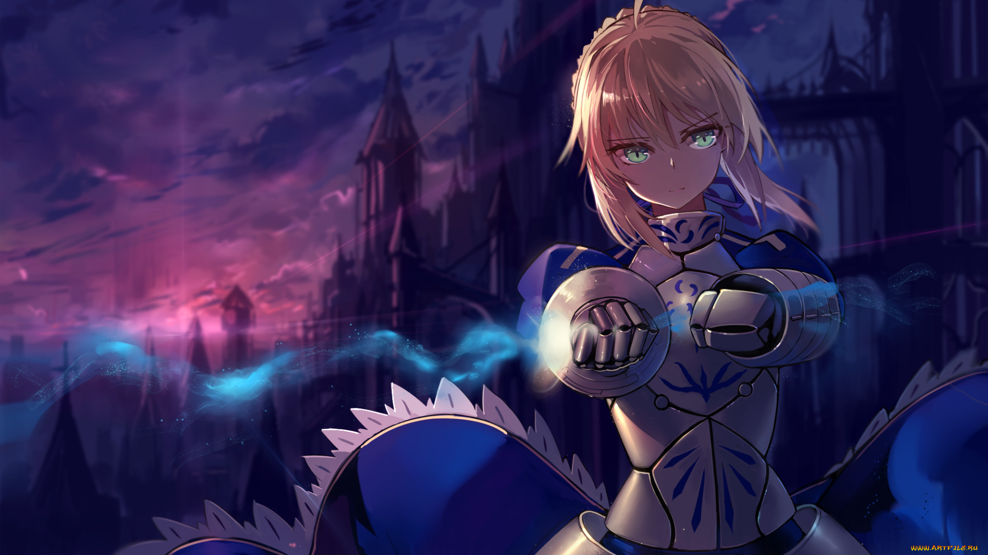 аниме, fate, stay, night, stay, night, saber, haraguroi, you