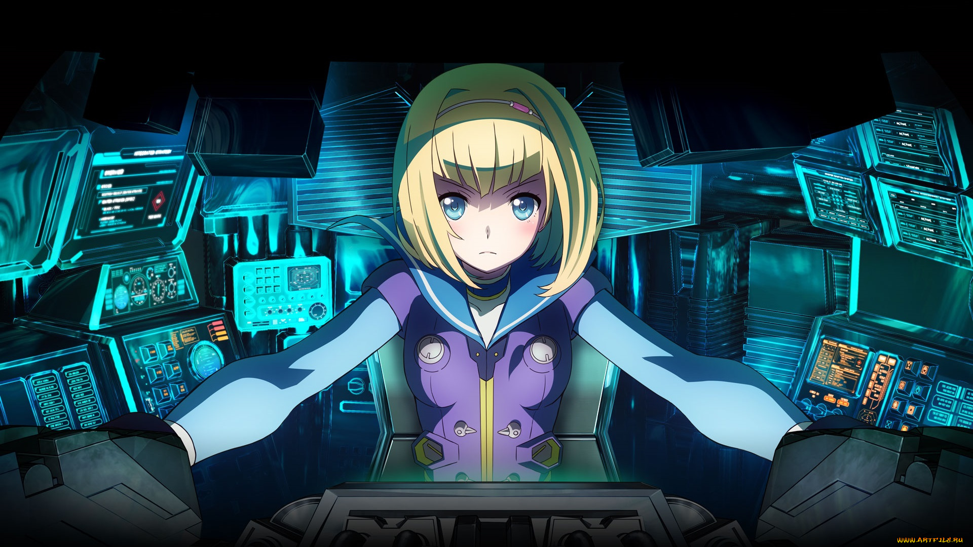 аниме, heavy, object, девушка