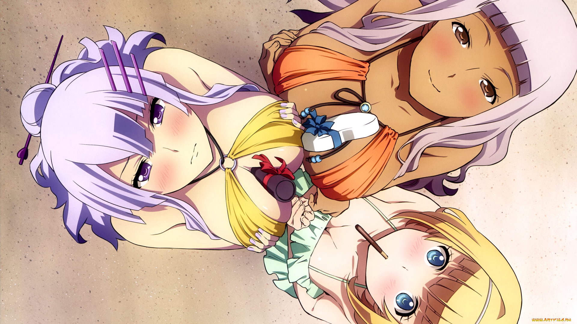 аниме, heavy, object, девушки