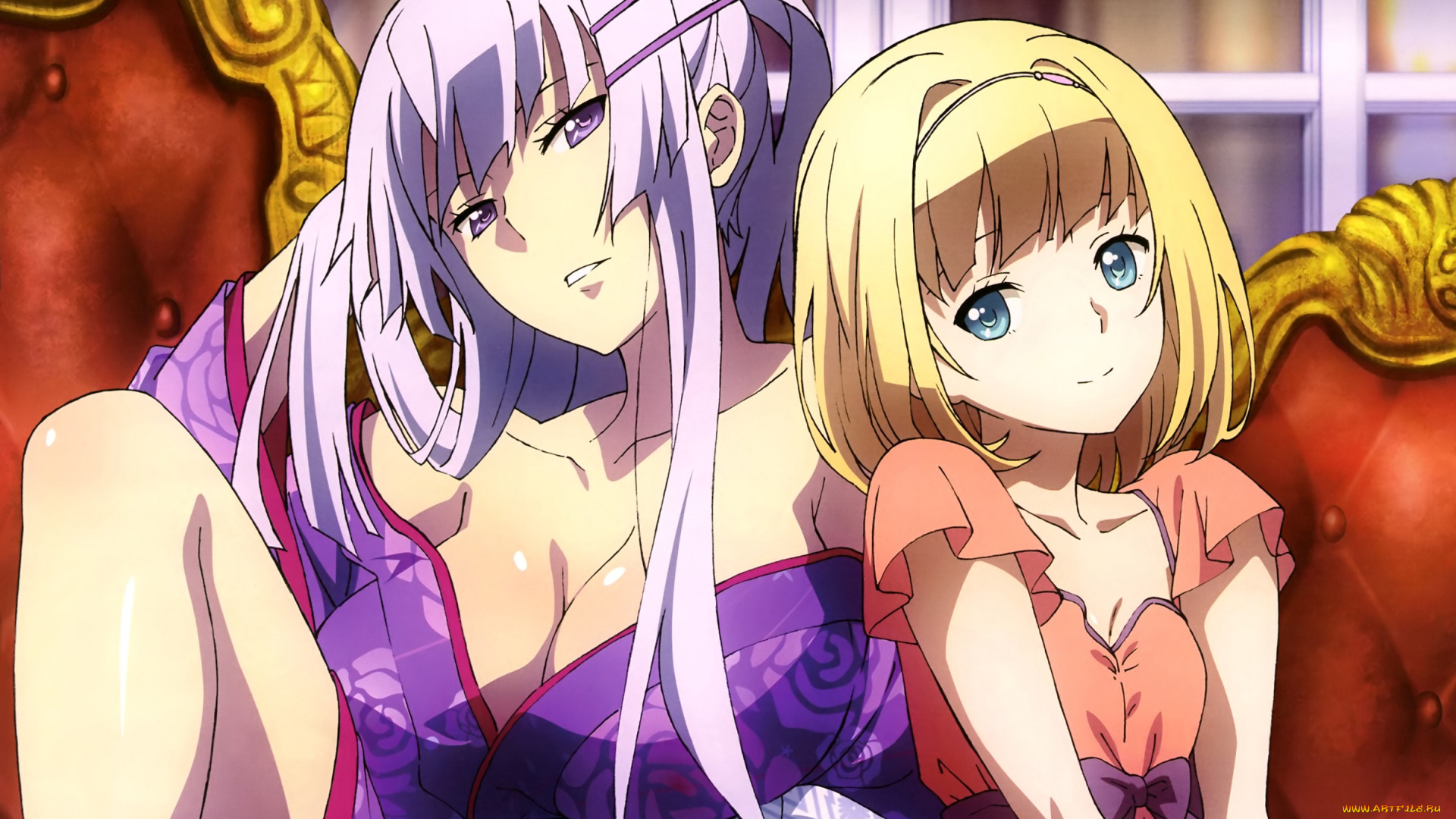 аниме, heavy, object, девушки