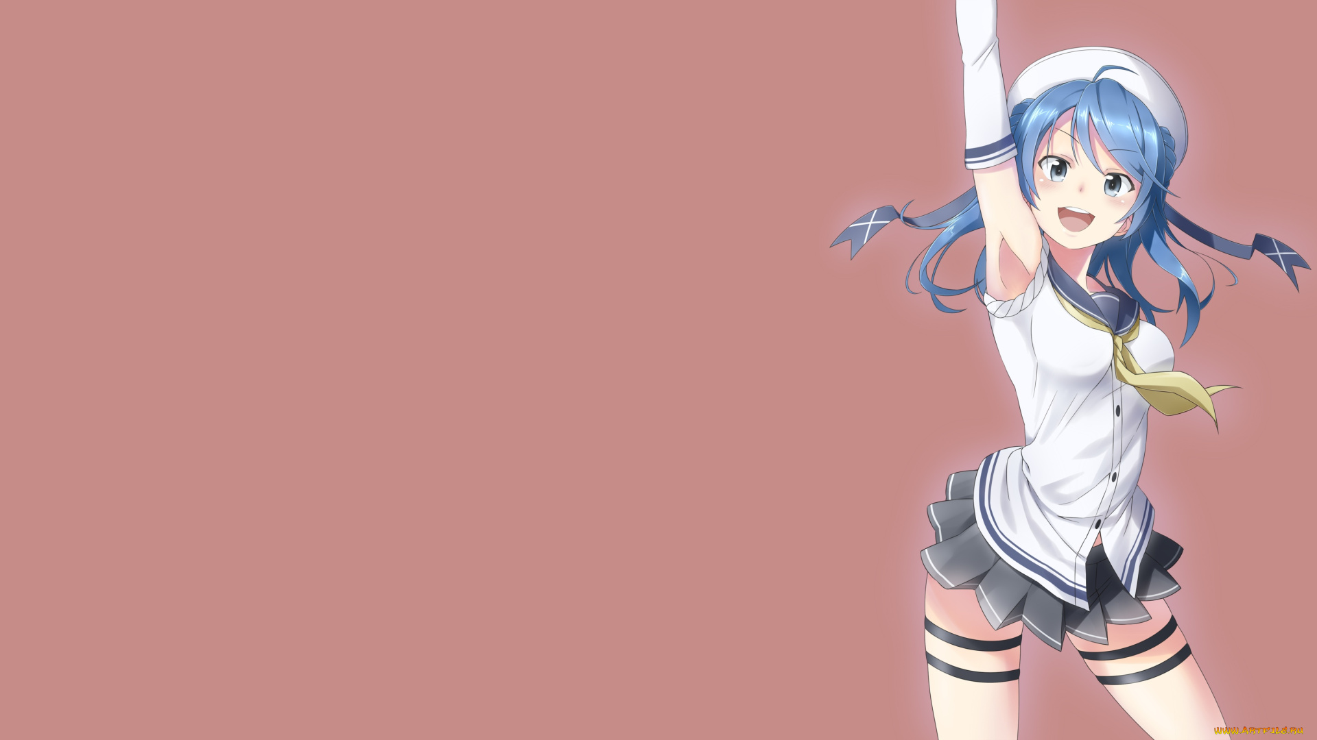 аниме, kantai, collection, kantai, collection, urakaze, kancolle, takahan