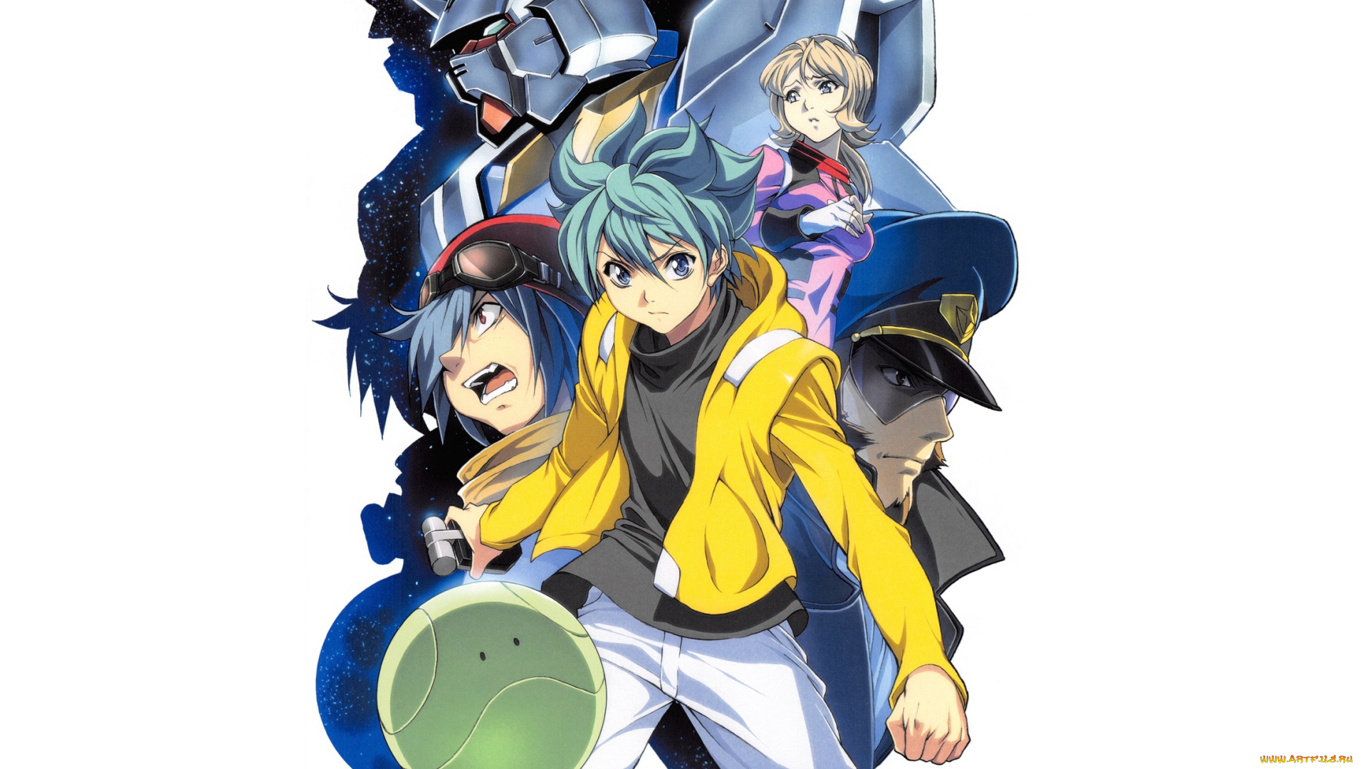 аниме, mobile, suit, gundam, парни, робот