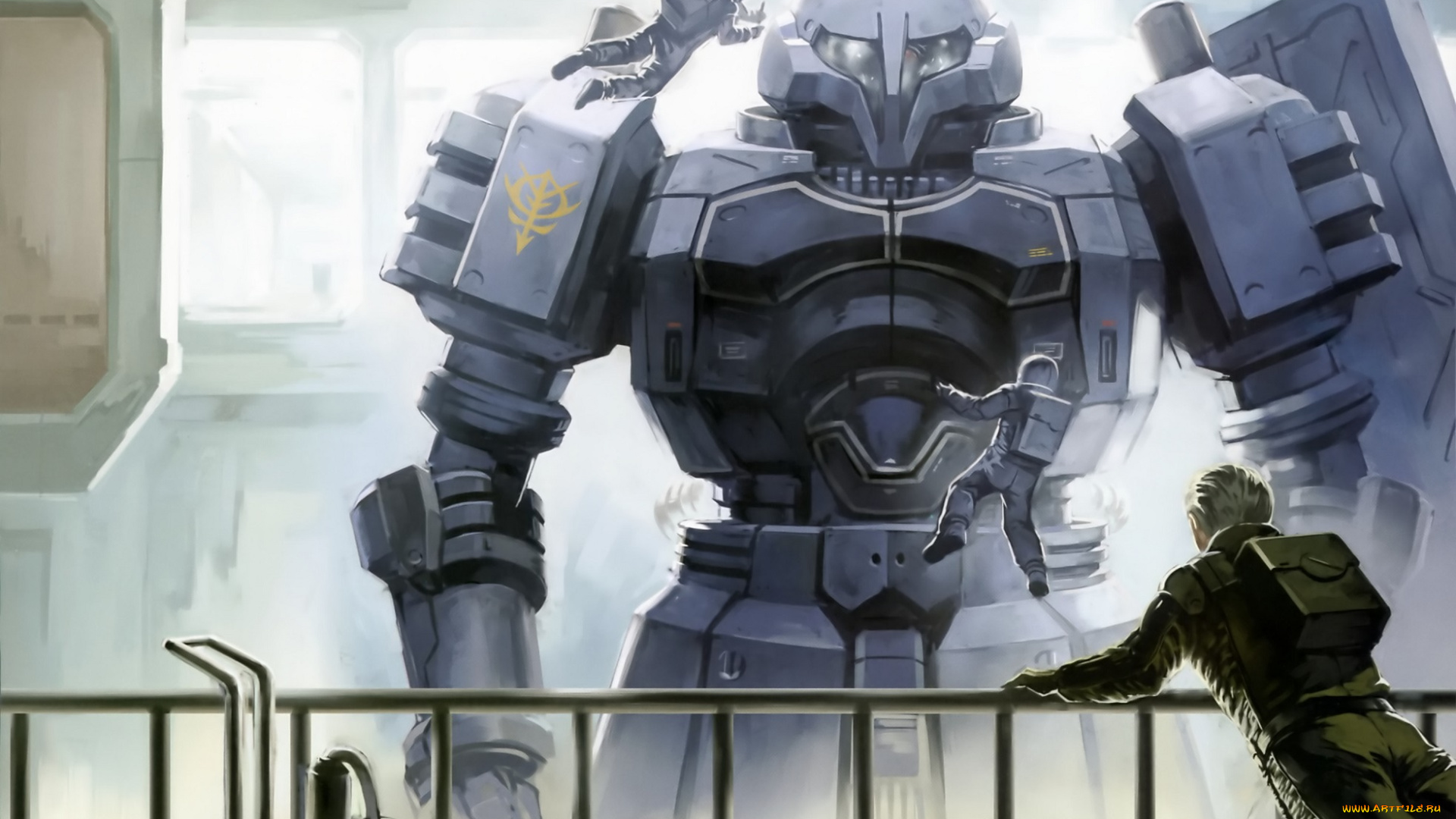 аниме, mobile, suit, gundam, робот