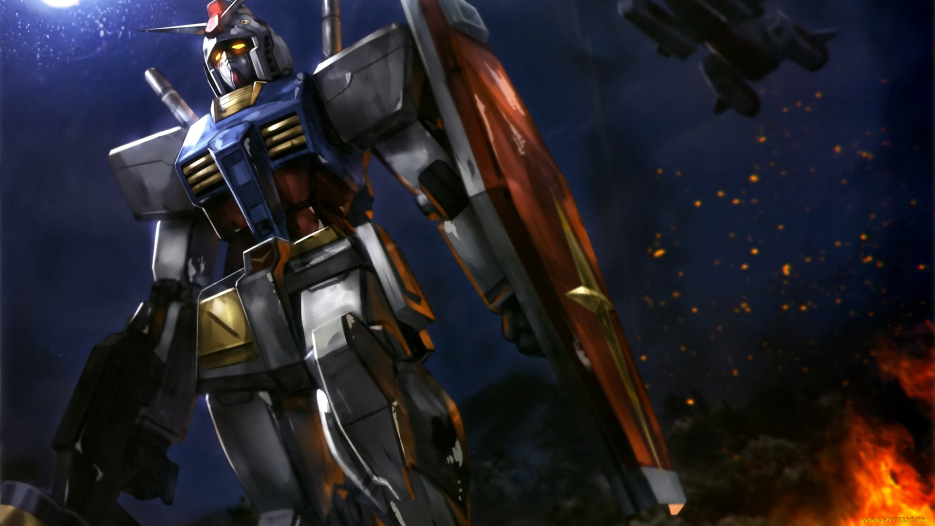 аниме, mobile, suit, gundam, робот