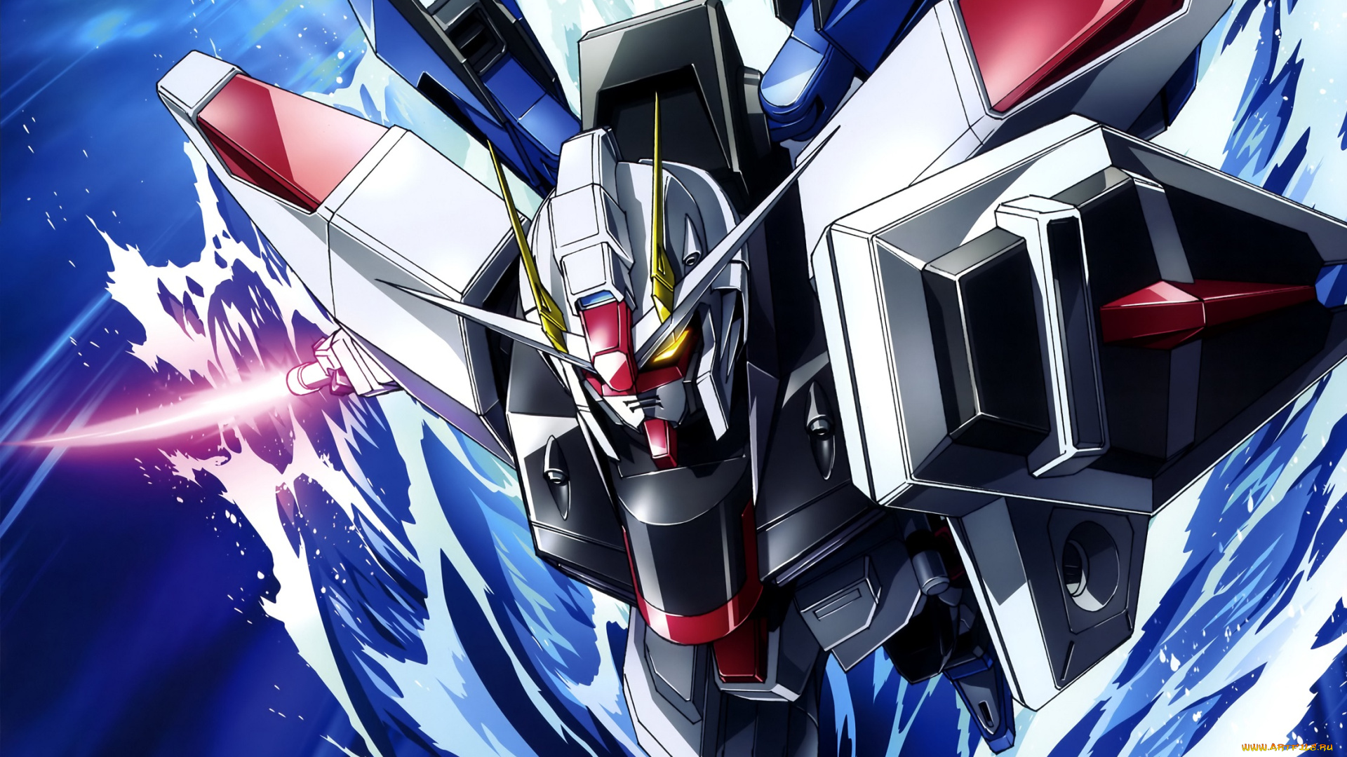 аниме, mobile, suit, gundam, робот