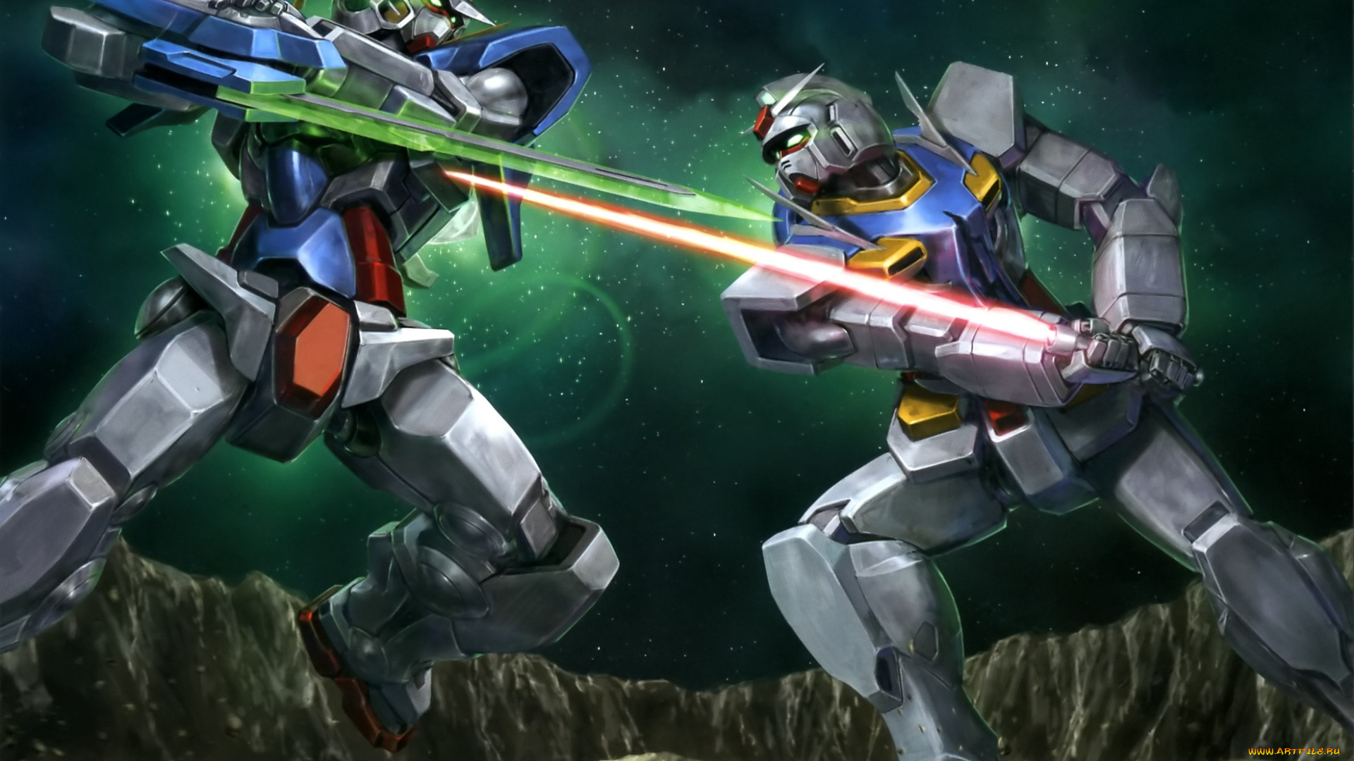 аниме, mobile, suit, gundam, роботы