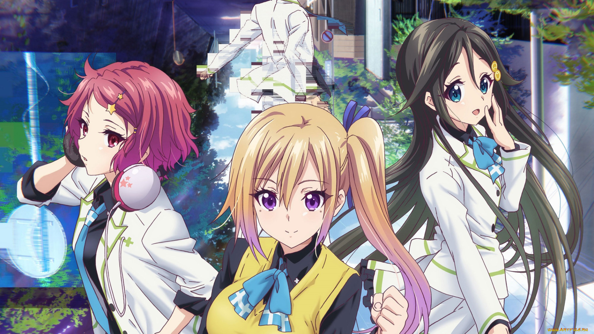 аниме, musaigen, no, phantom, world, парень, девушки