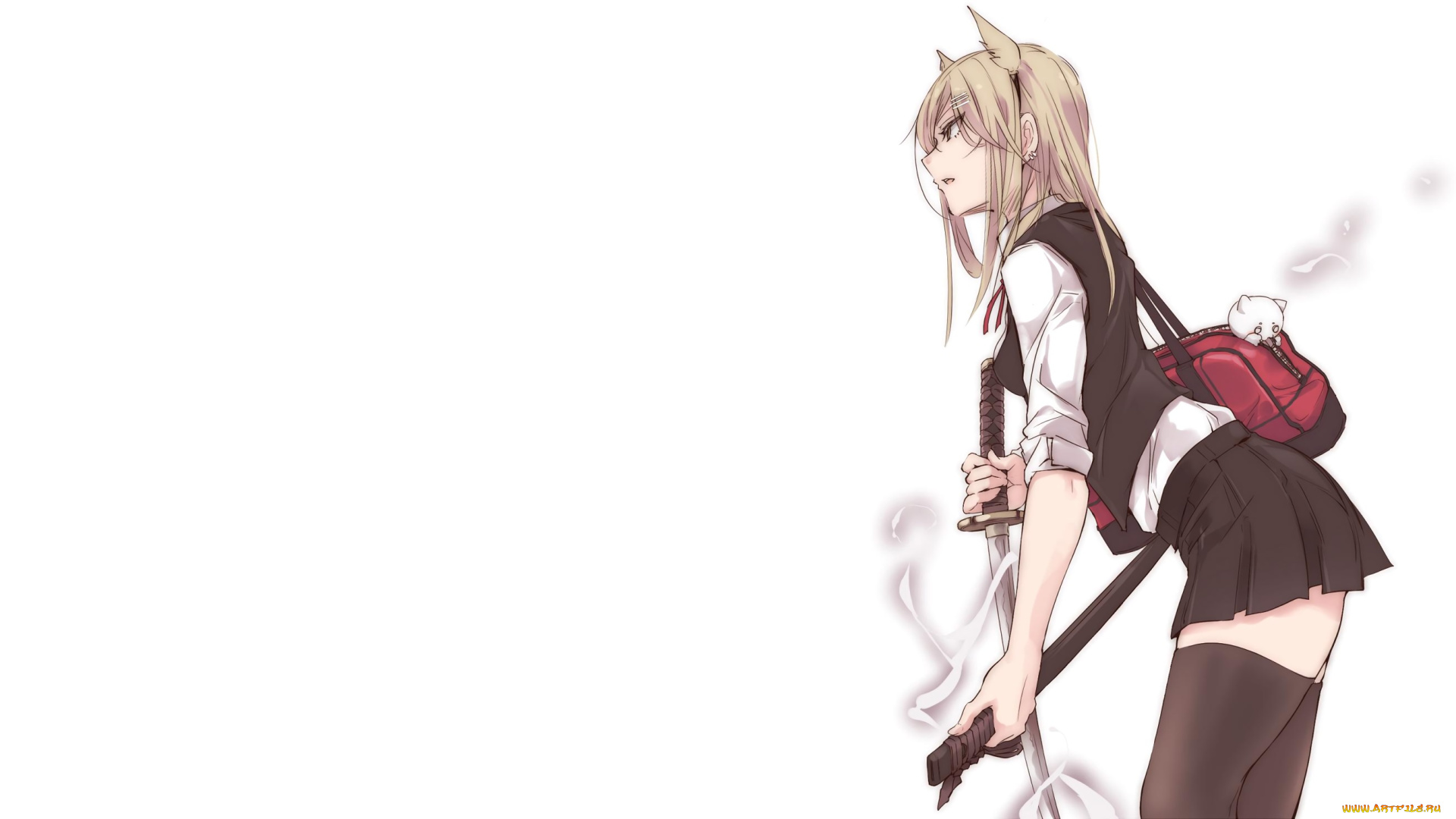 аниме, оружие, , техника, , технологии, девушка, меч, touma, kisa