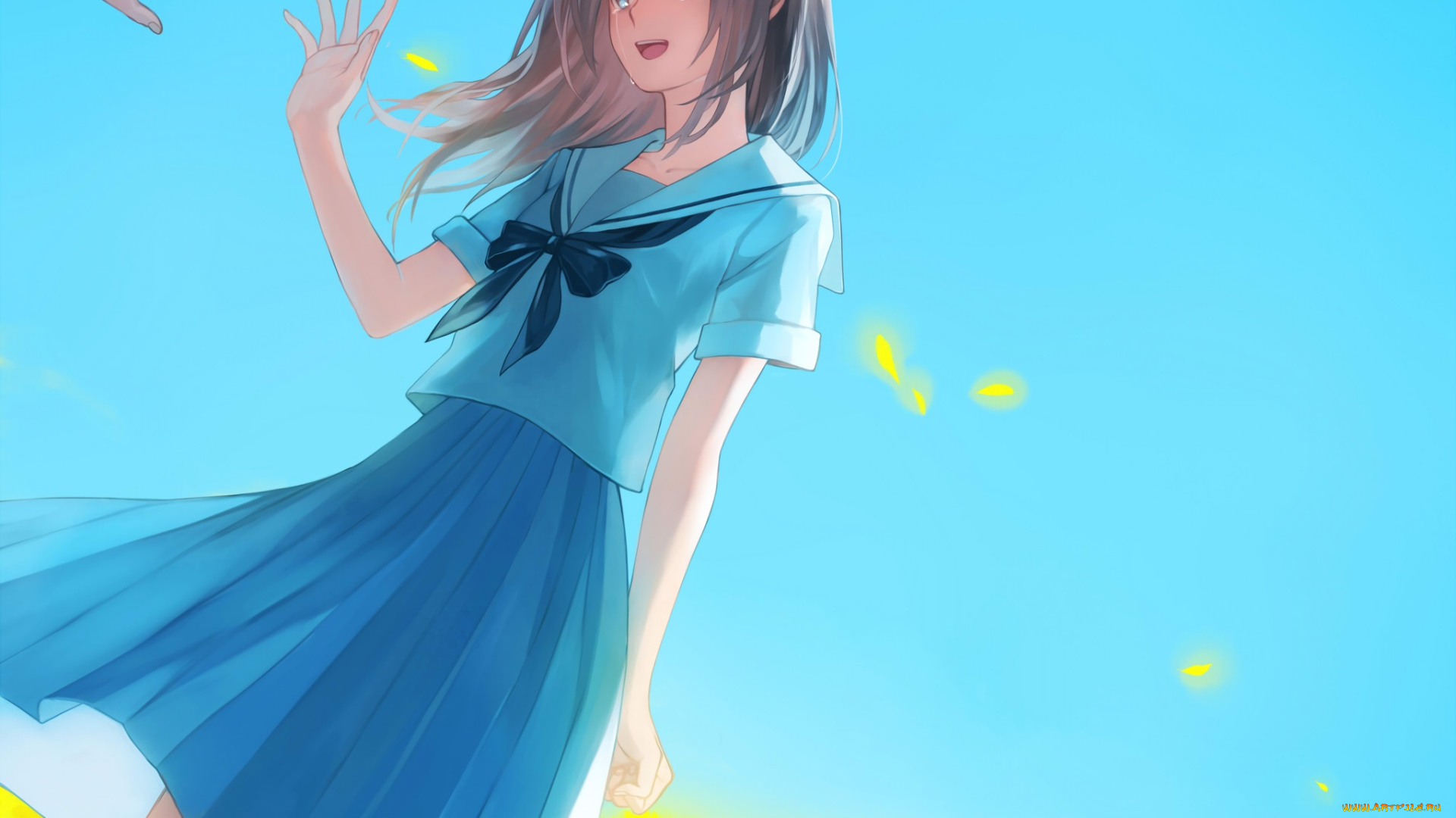 аниме, unknown, , другое, hachijou, asa, руки, девушка