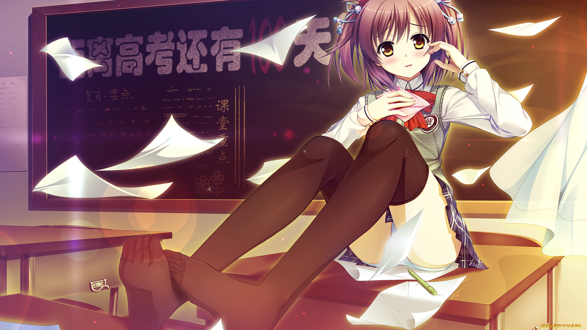 аниме, unknown, , другое, класс, девушка, 33paradox