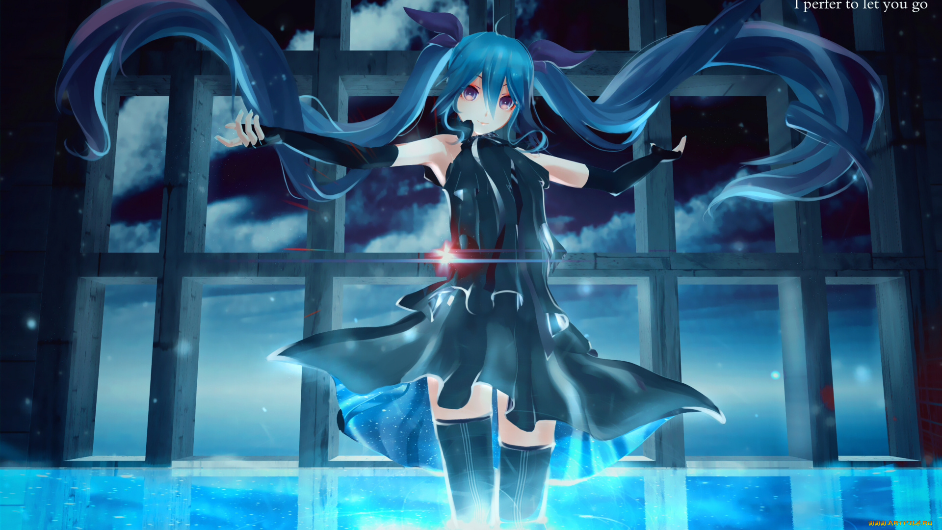 аниме, vocaloid, hatsune, miku, awakawayui