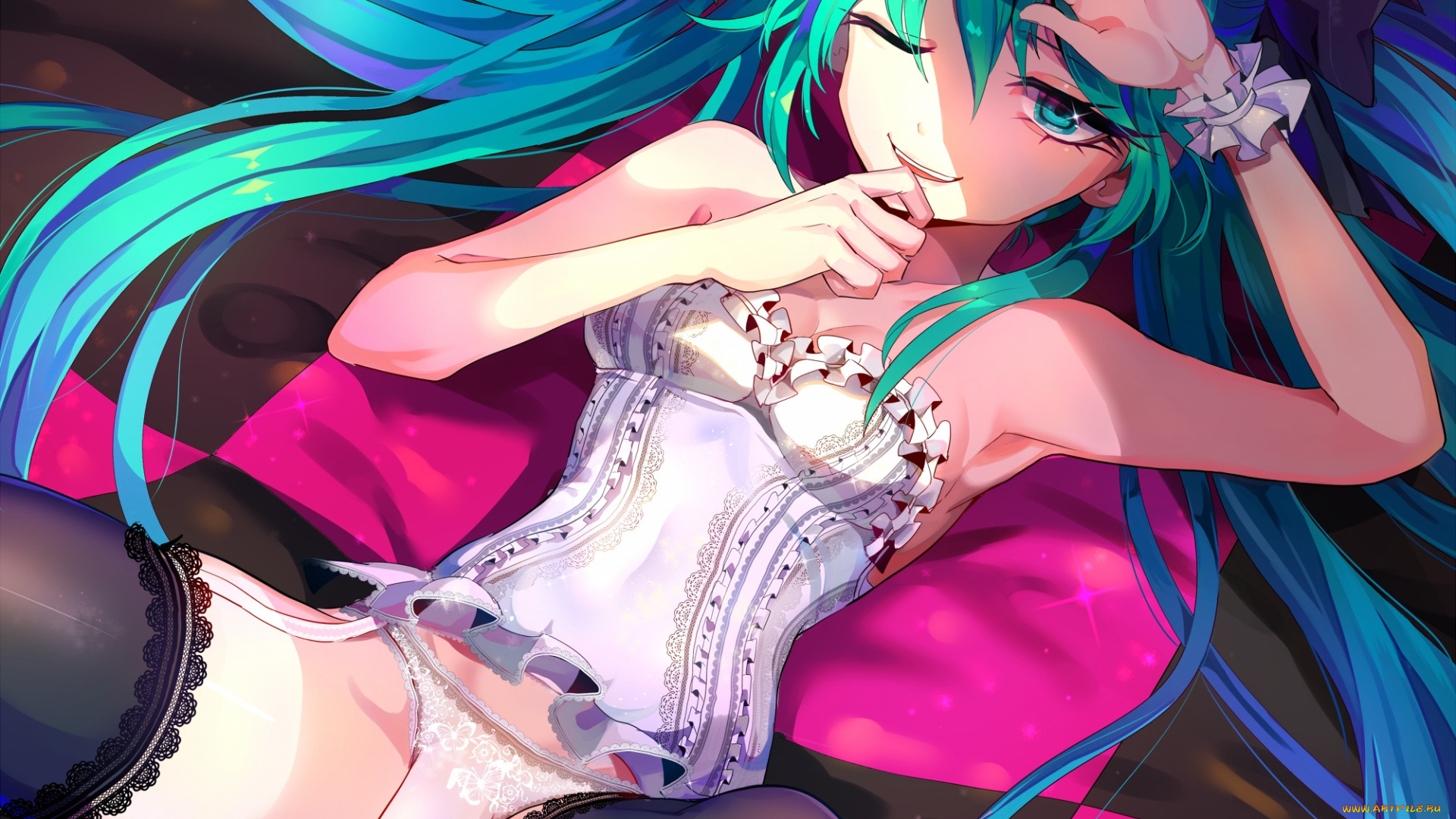 аниме, vocaloid, hatsune, miku, mellchi