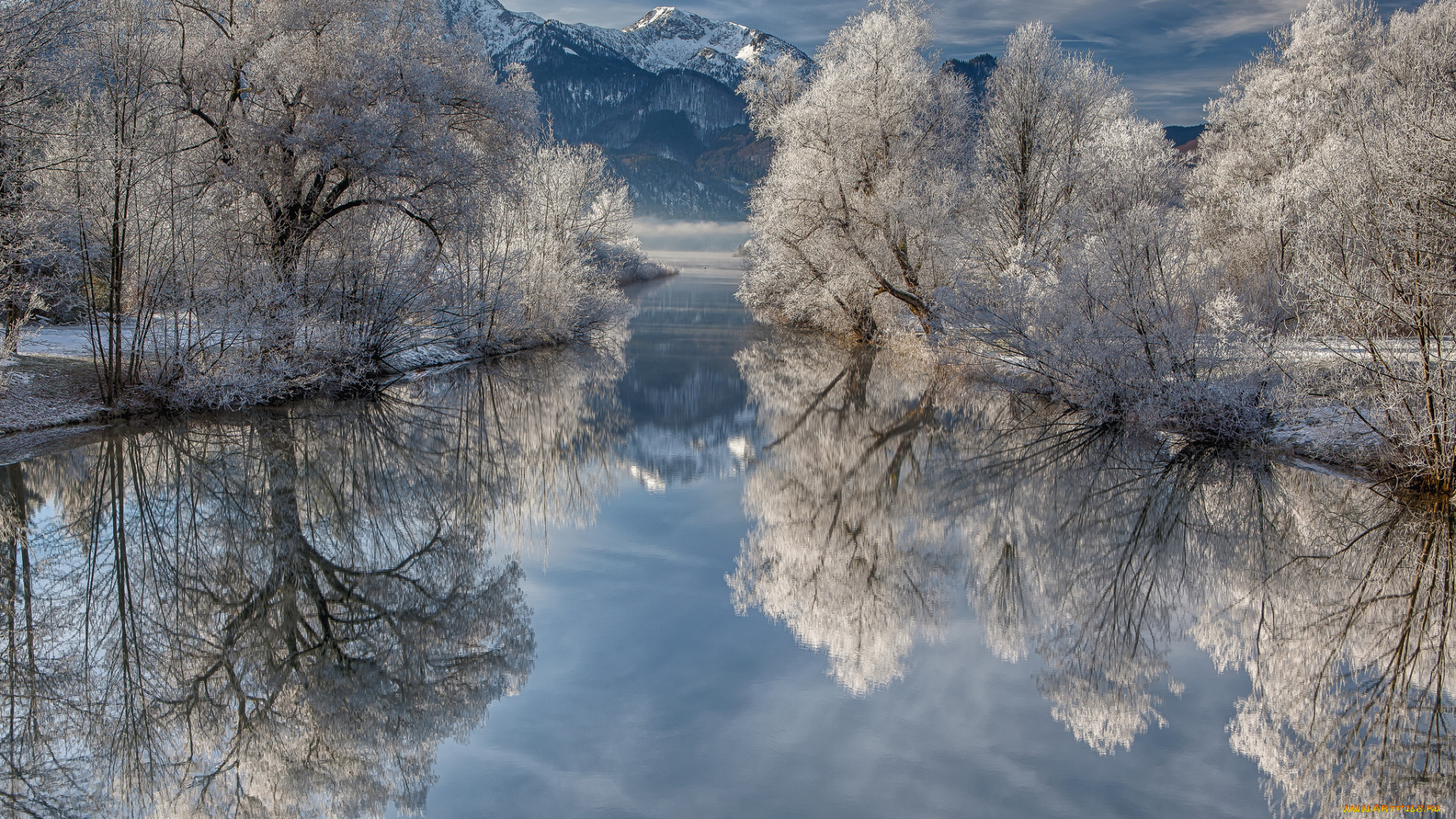 природа, зима, снег