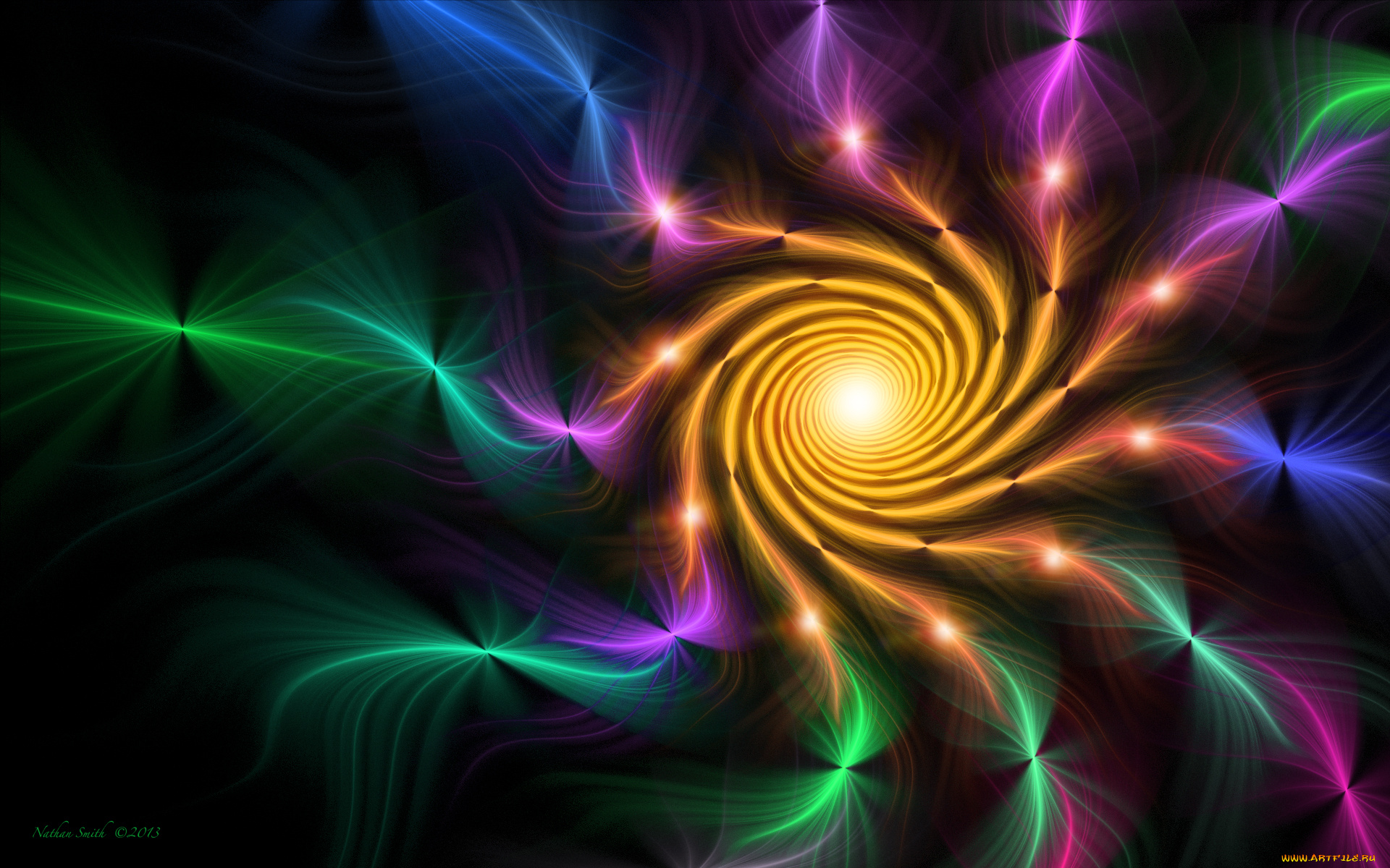 3д, графика, фракталы, , fractal, цвета, узор, фон