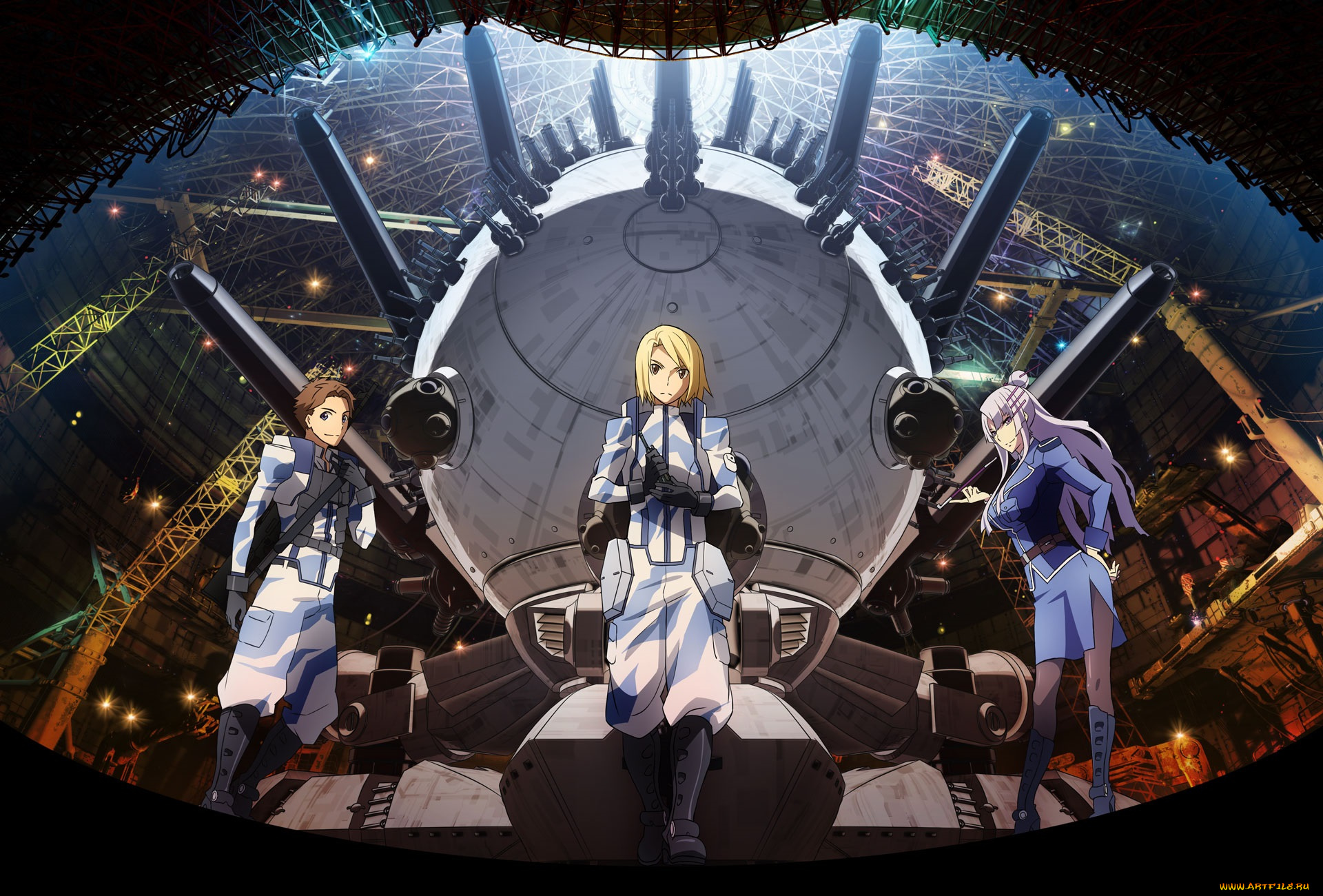 аниме, heavy, object, девушка, парни