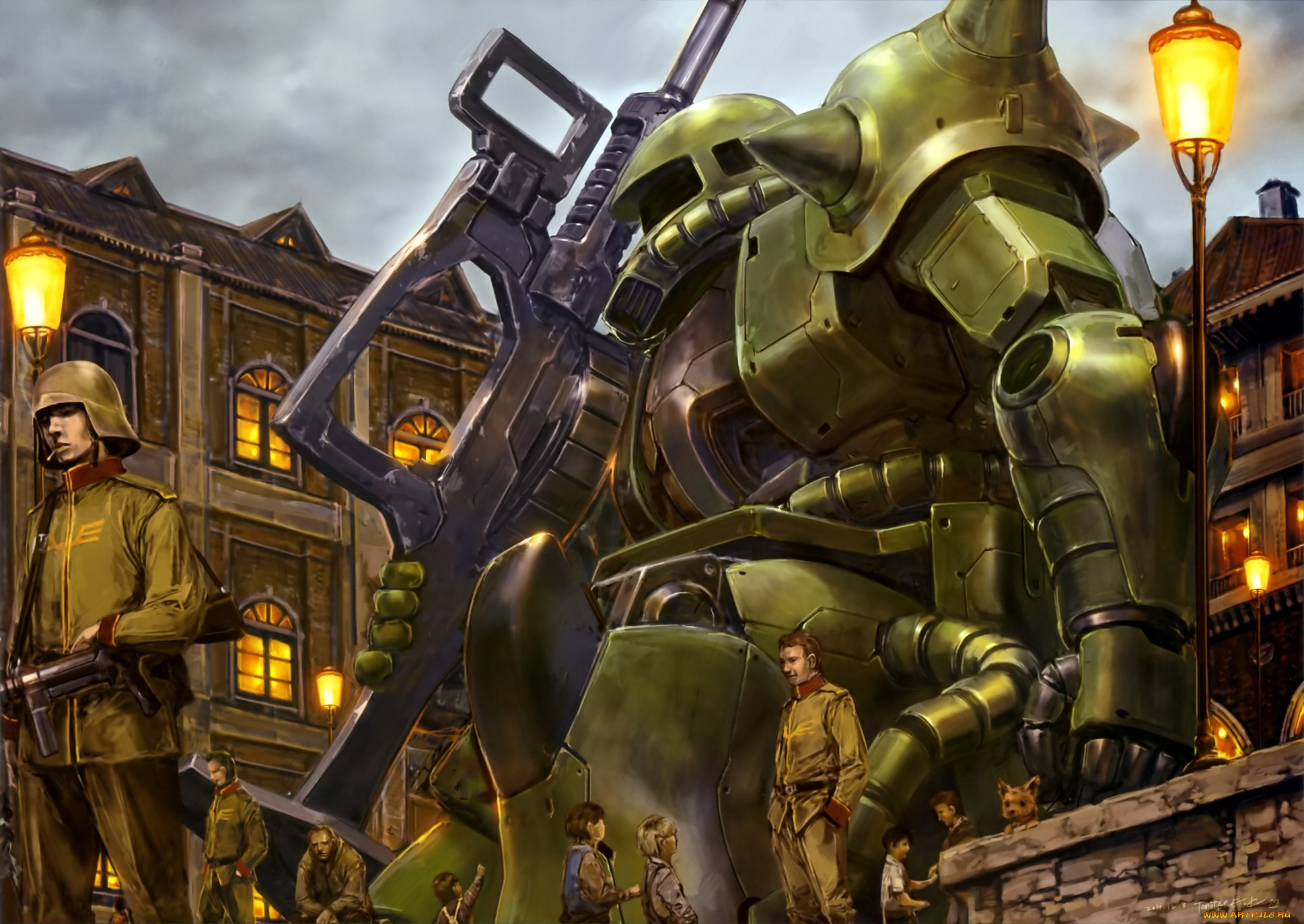 аниме, mobile, suit, gundam, люди, робот