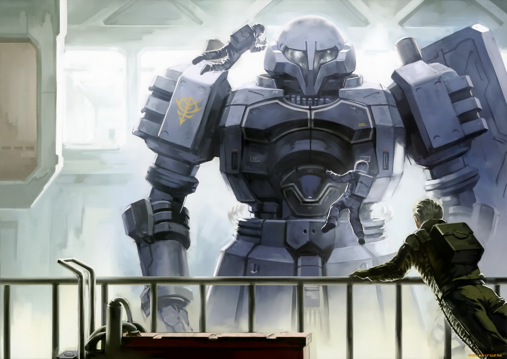 аниме, mobile, suit, gundam, робот