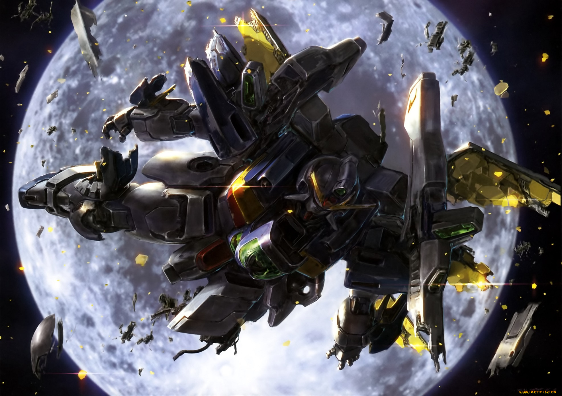 аниме, mobile, suit, gundam, робот