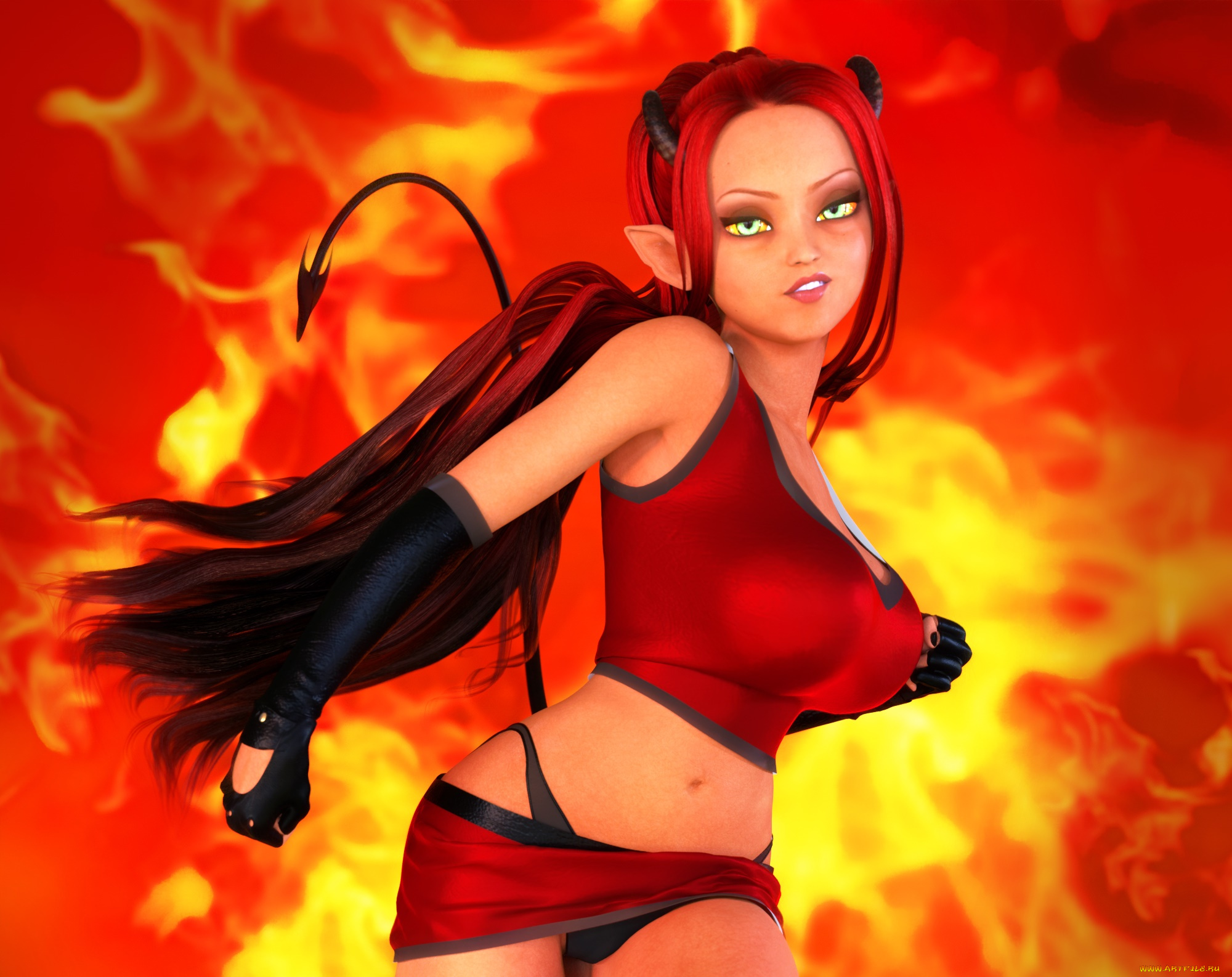 векторная, графика, другое, , other, эльфийка, фон, взгляд, девушка