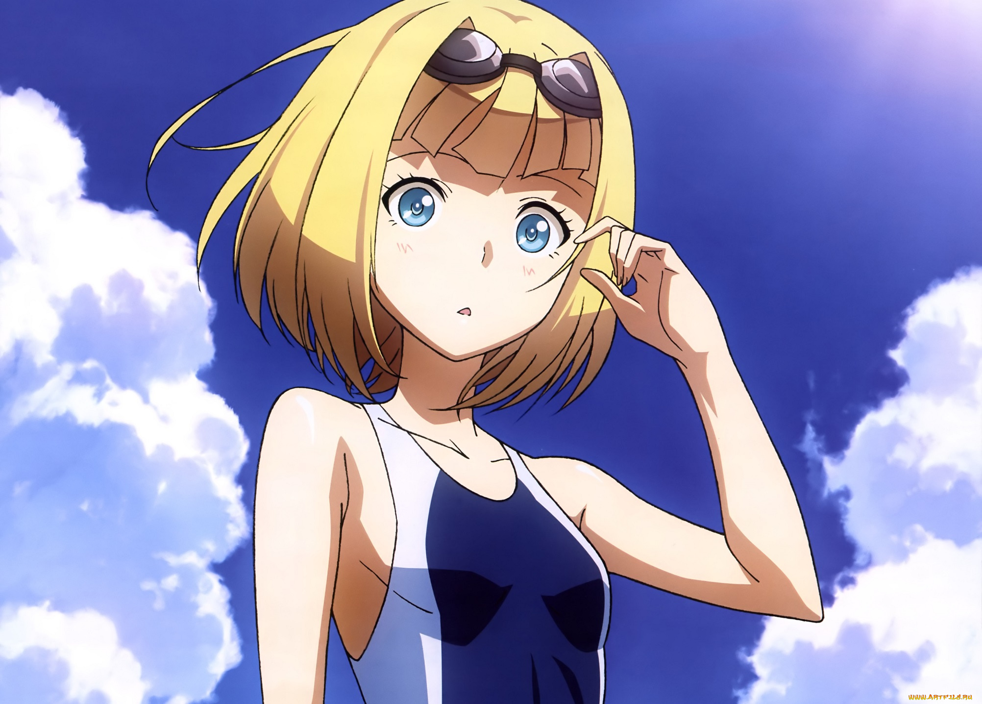 аниме, heavy, object, девушка