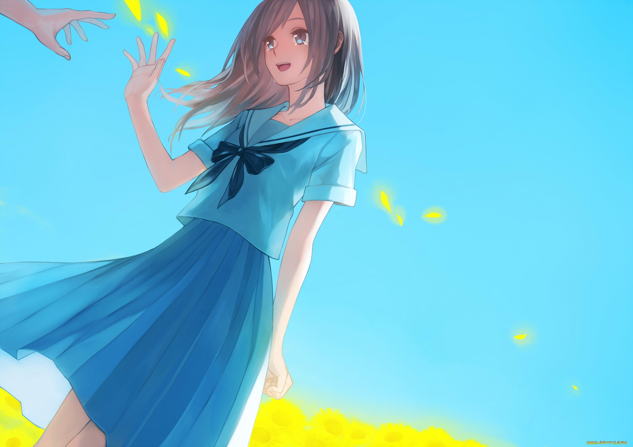 аниме, unknown, , другое, hachijou, asa, руки, девушка