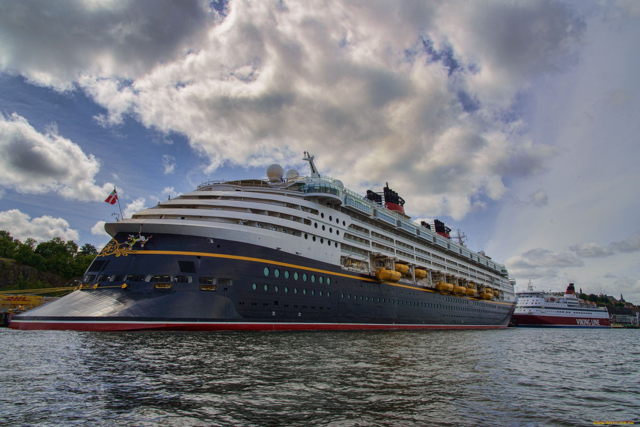 disney, корабли, лайнеры, лайнер, круиз