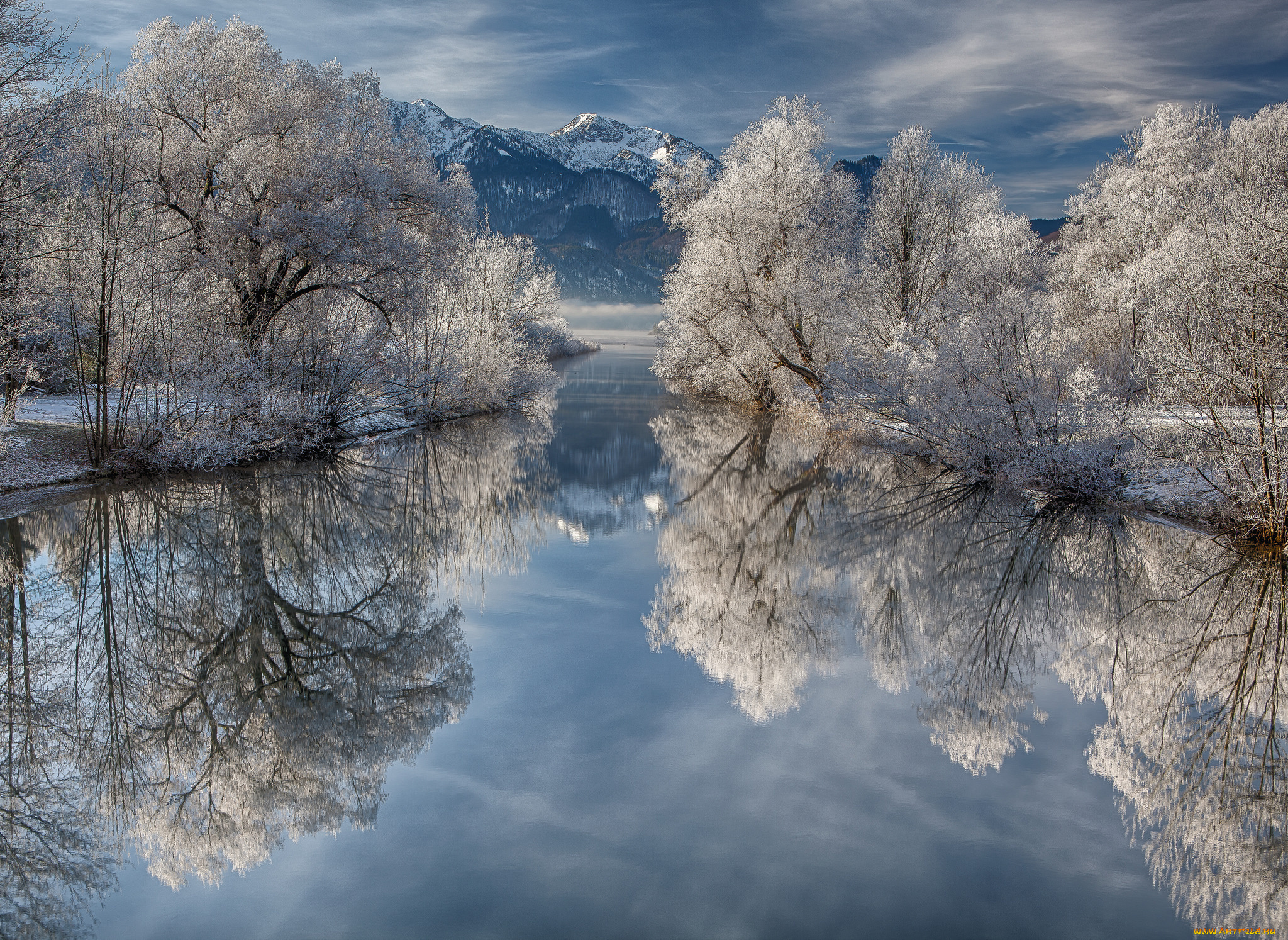 природа, зима, снег