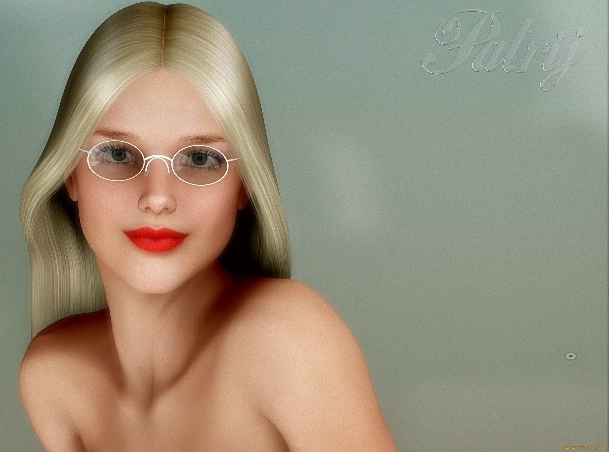 3д, графика, портрет, , portraits, фон, взгляд, девушка