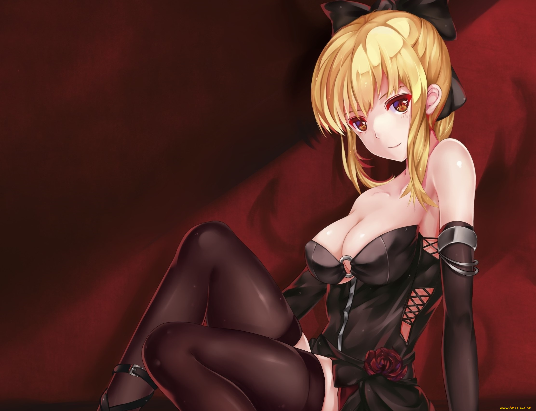 аниме, unknown, , другое, фон, взгляд, девушка