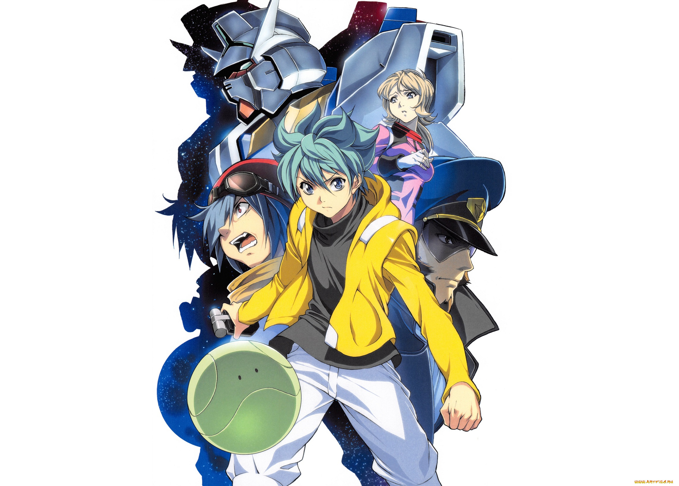 аниме, mobile, suit, gundam, парни, робот