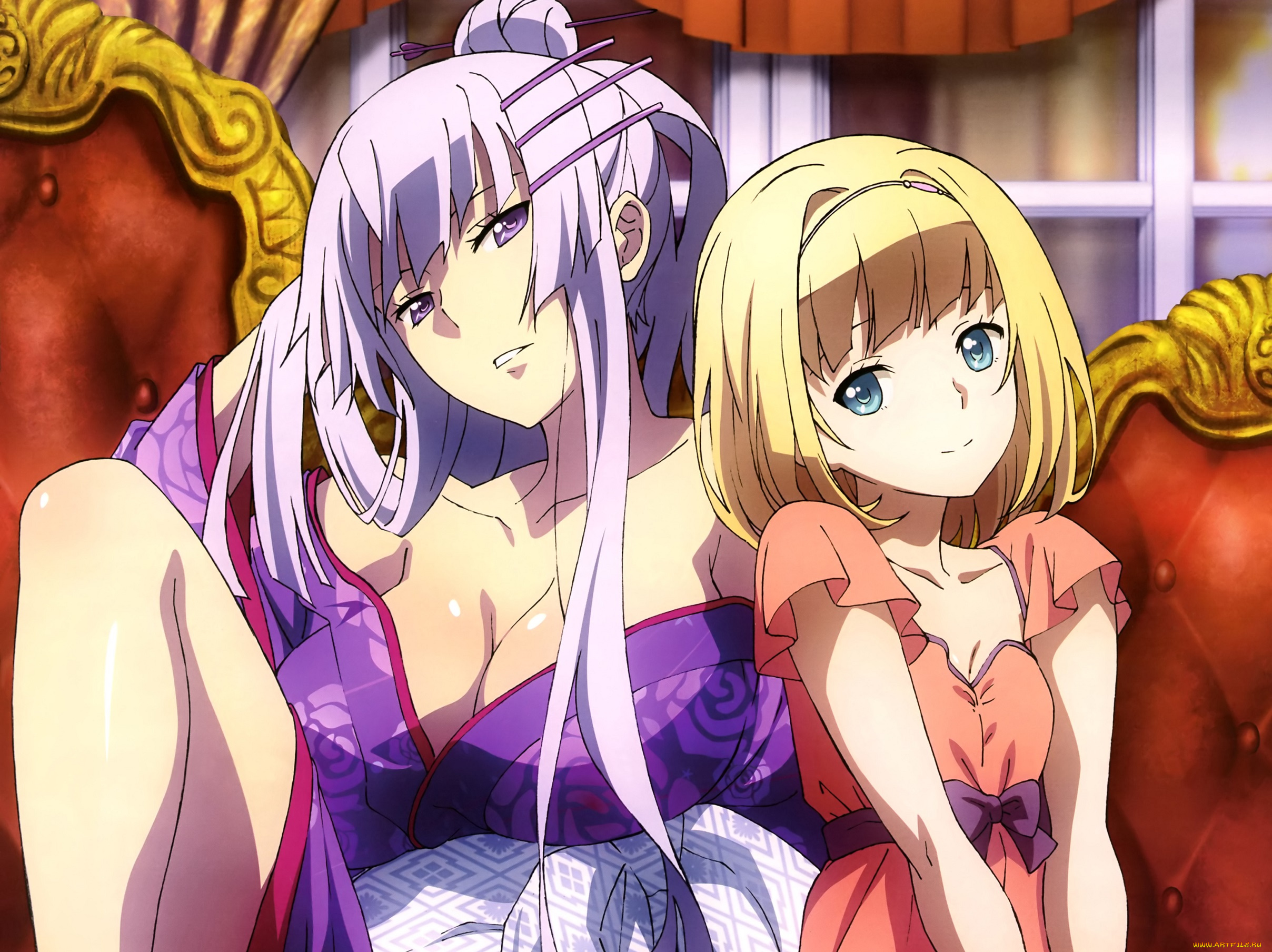 аниме, heavy, object, девушки