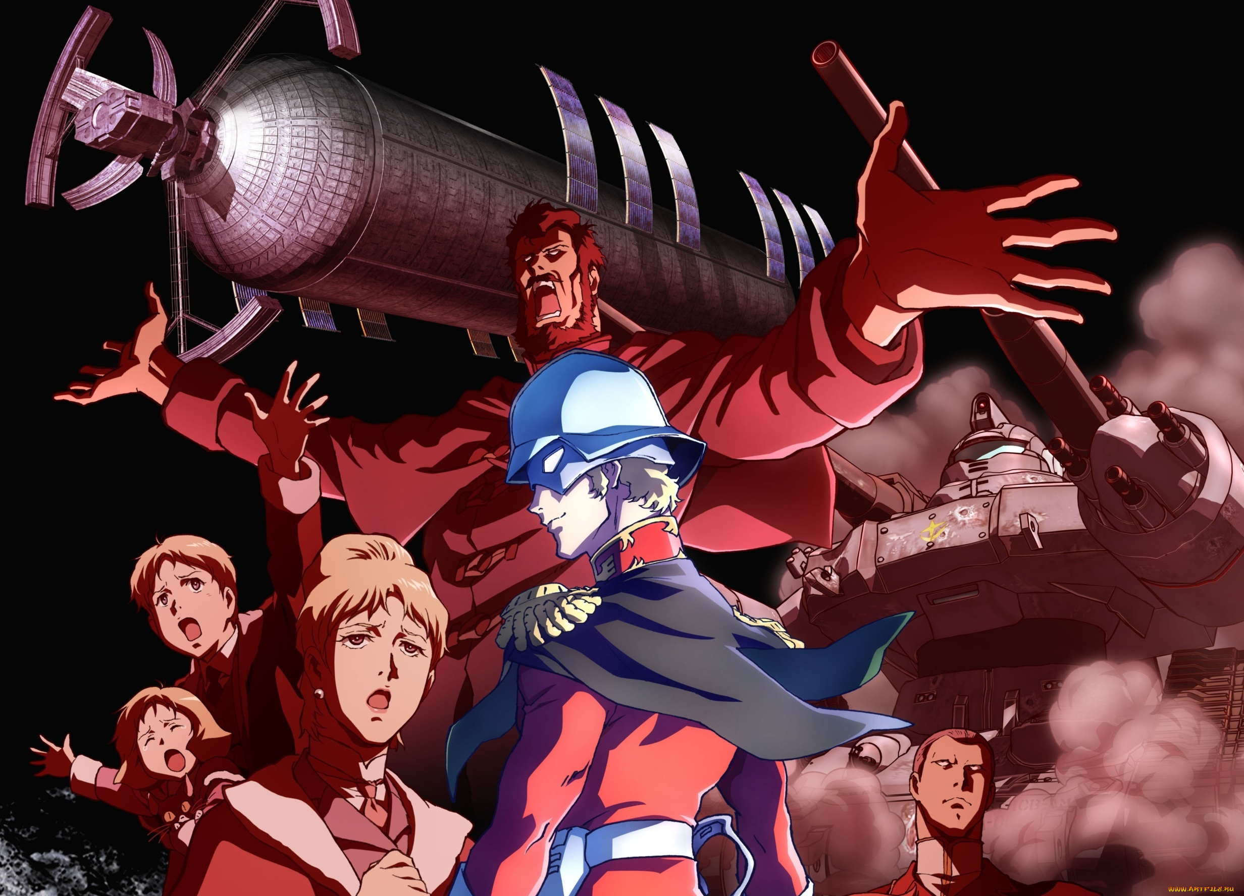 аниме, mobile, suit, gundam, люди, робот