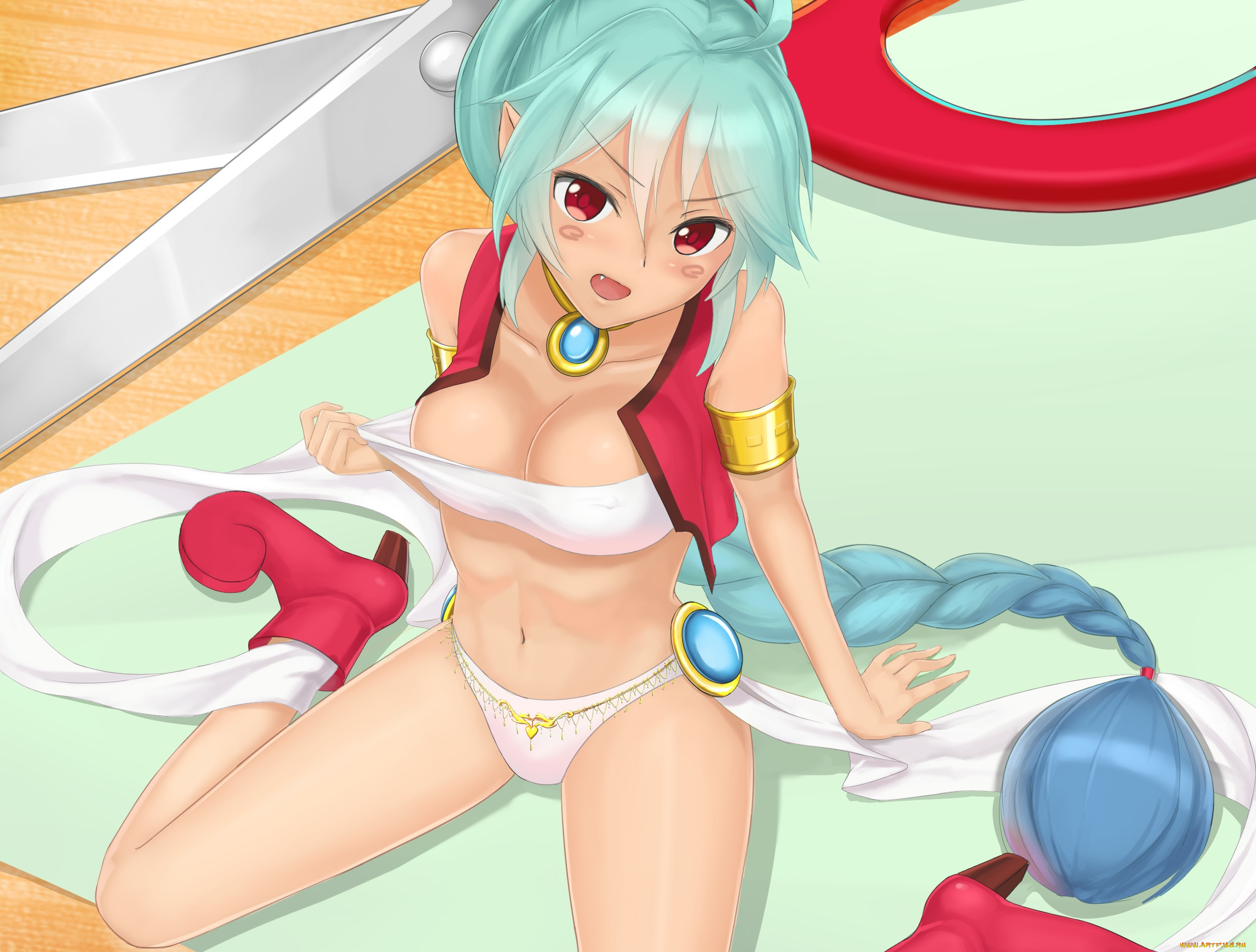 аниме, musaigen, no, phantom, world, девушка