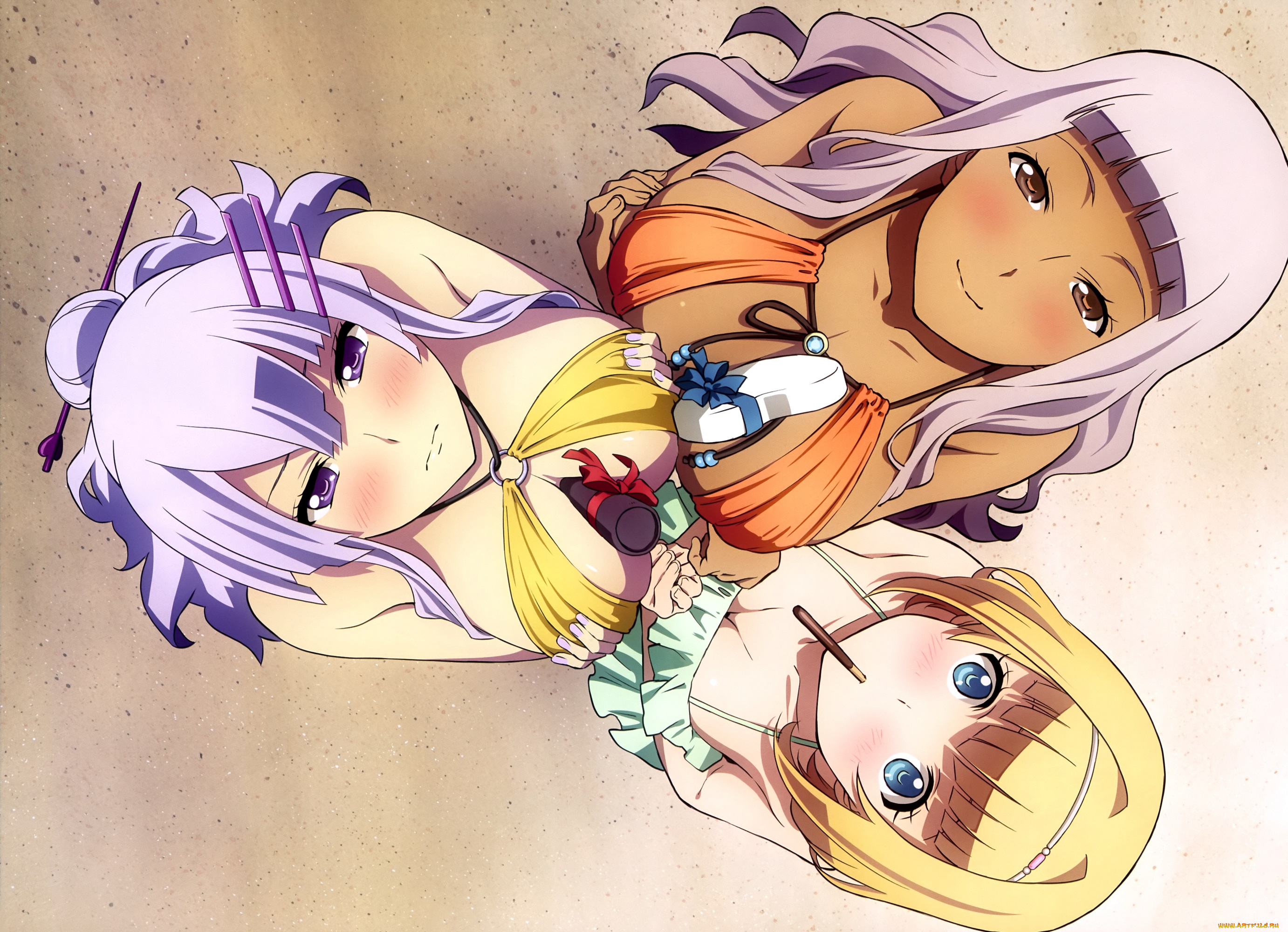 аниме, heavy, object, девушки