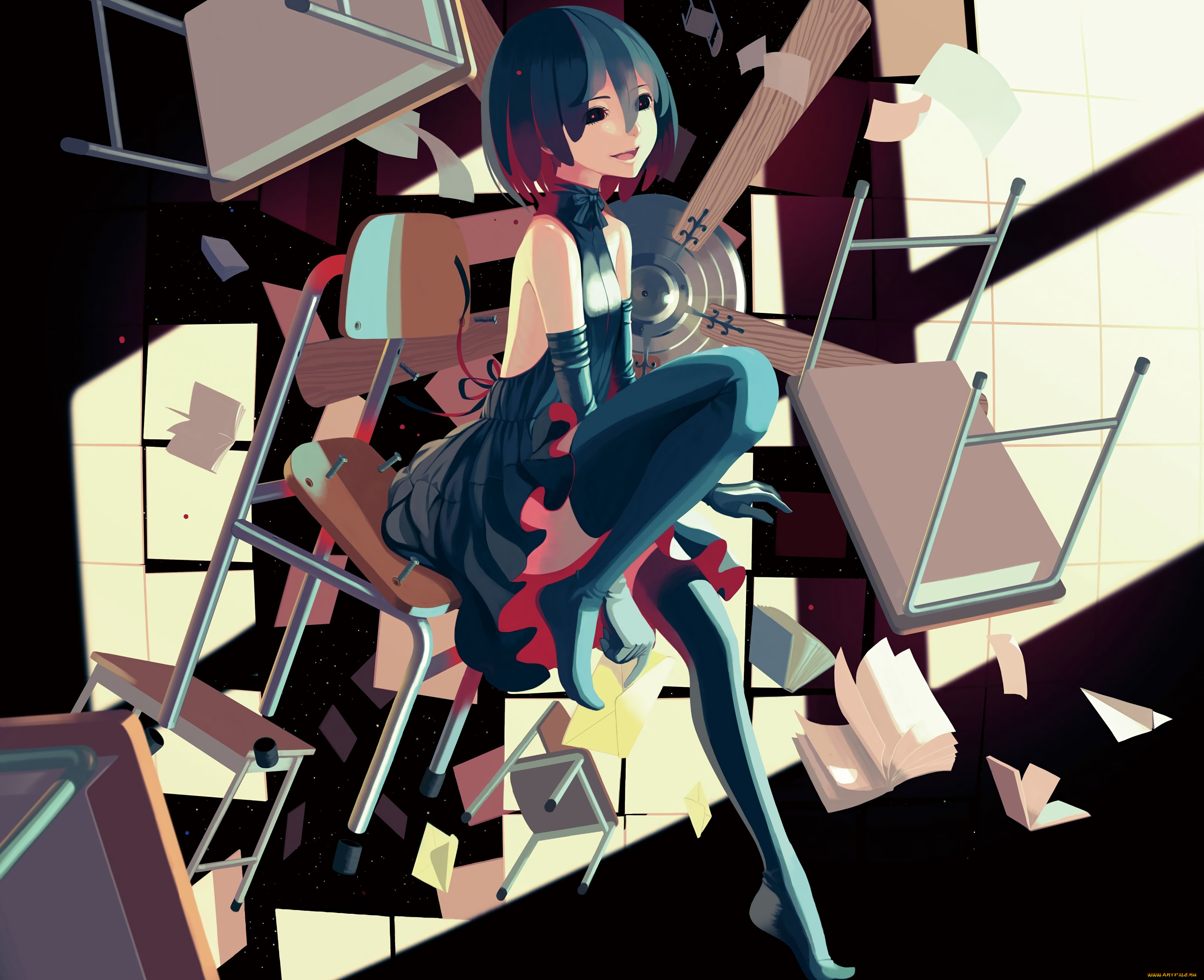 аниме, bakemonogatari, девушка