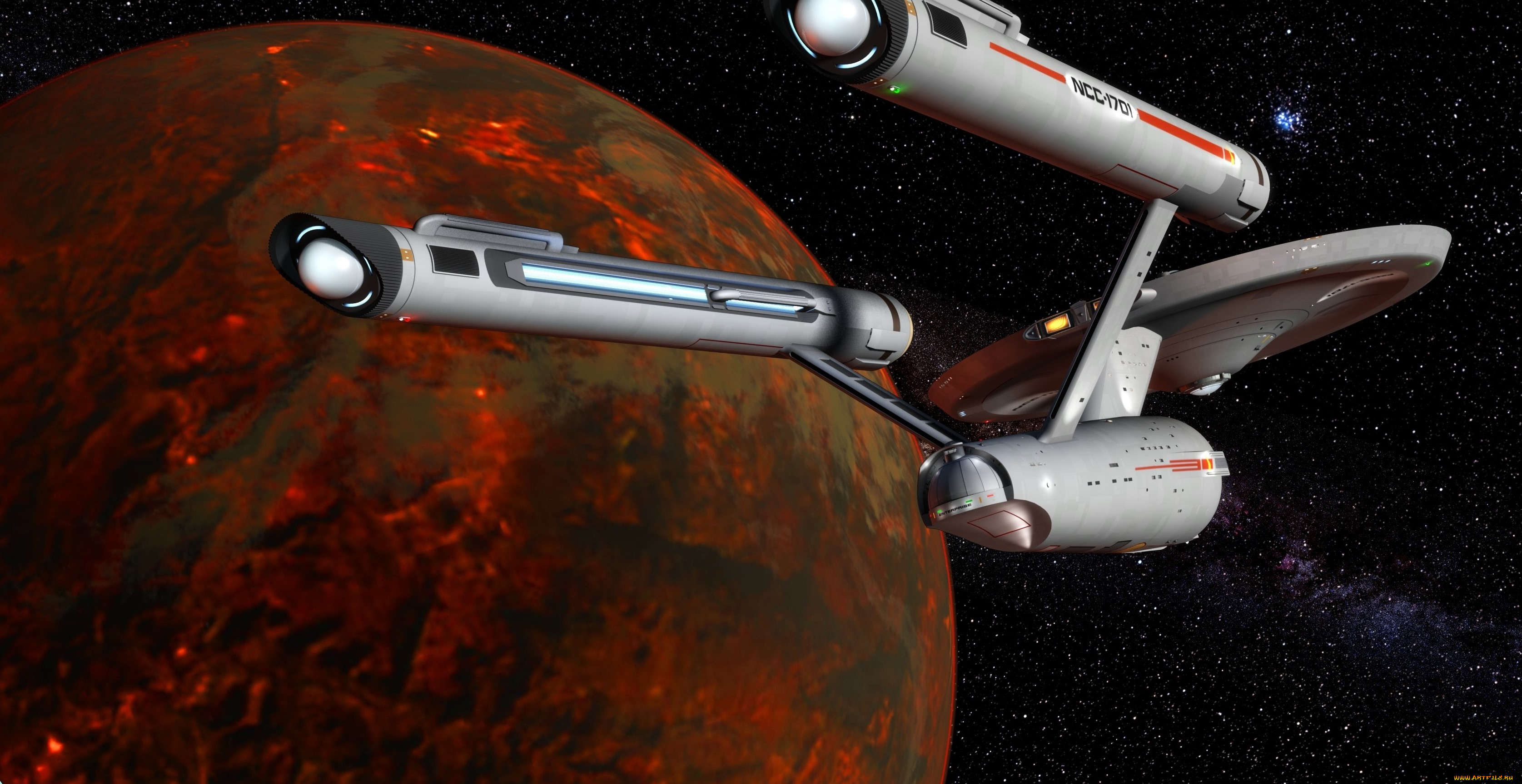 космос, арт, звезды, космический, корабль, вселенная, полет